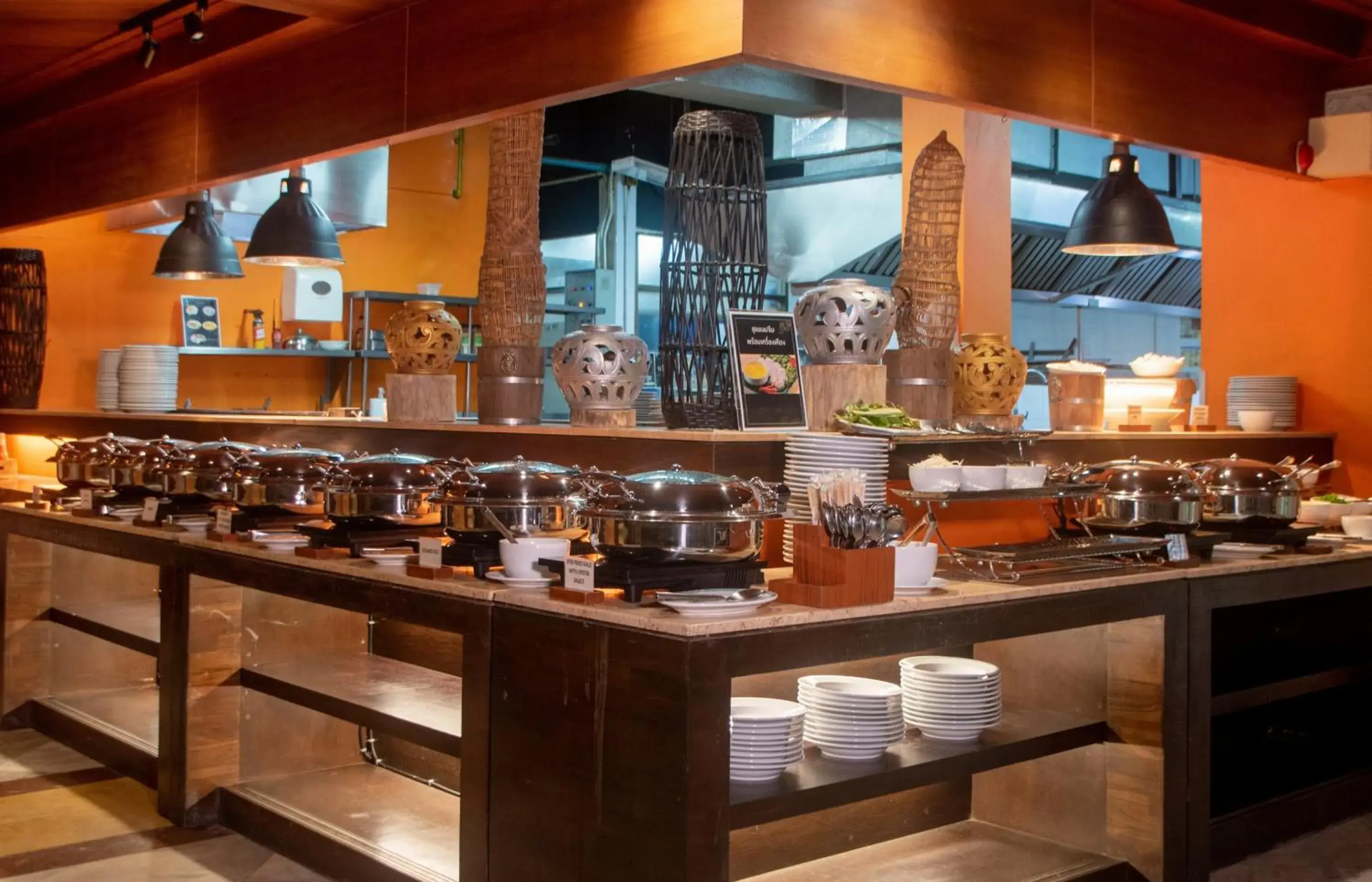 Buffet breakfast in Thavorn Beach Village Resort & Spa Phuket Buffet breakfast in Thavorn Beach Village Resort & Spa Phuket