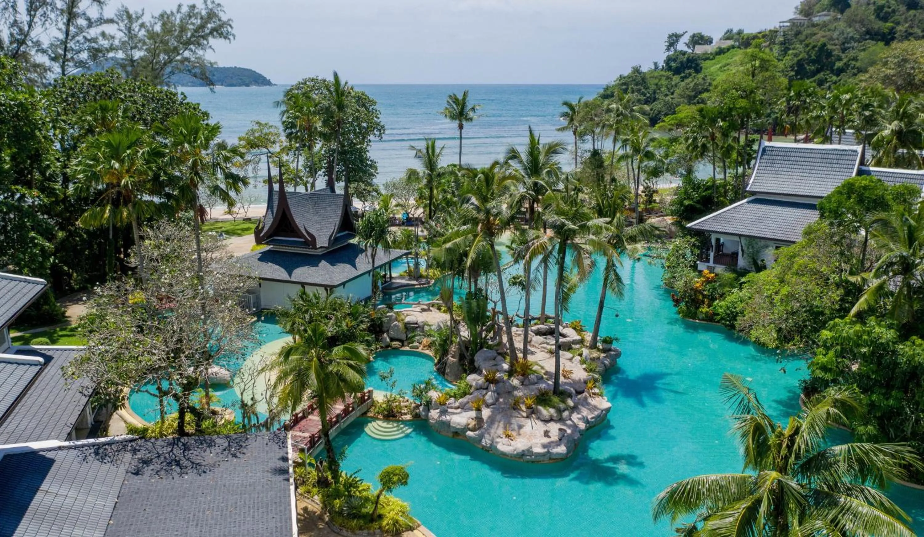 Pool view in Thavorn Beach Village Resort & Spa Phuket