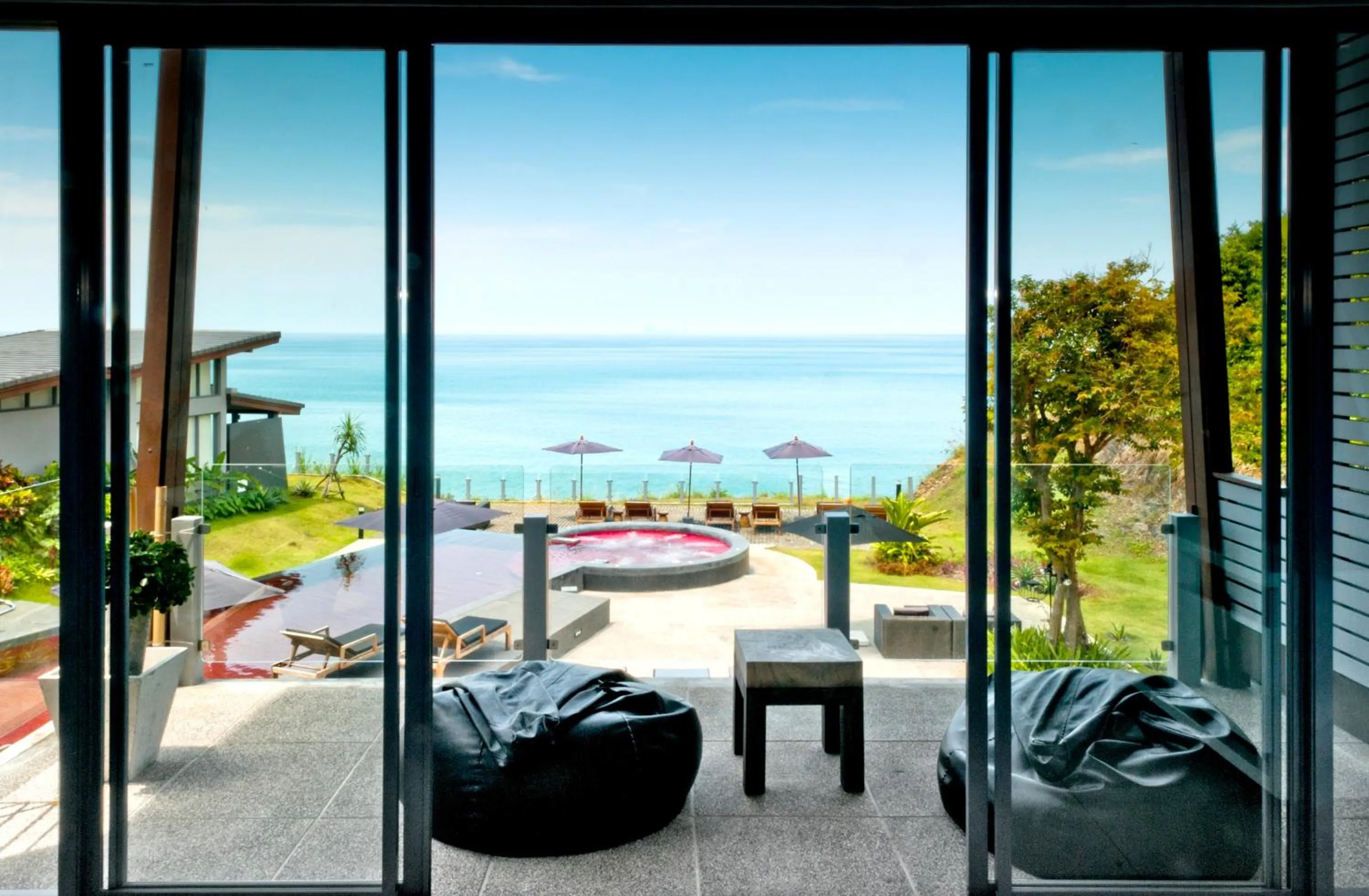 Pool view in The Houben - Adult Only