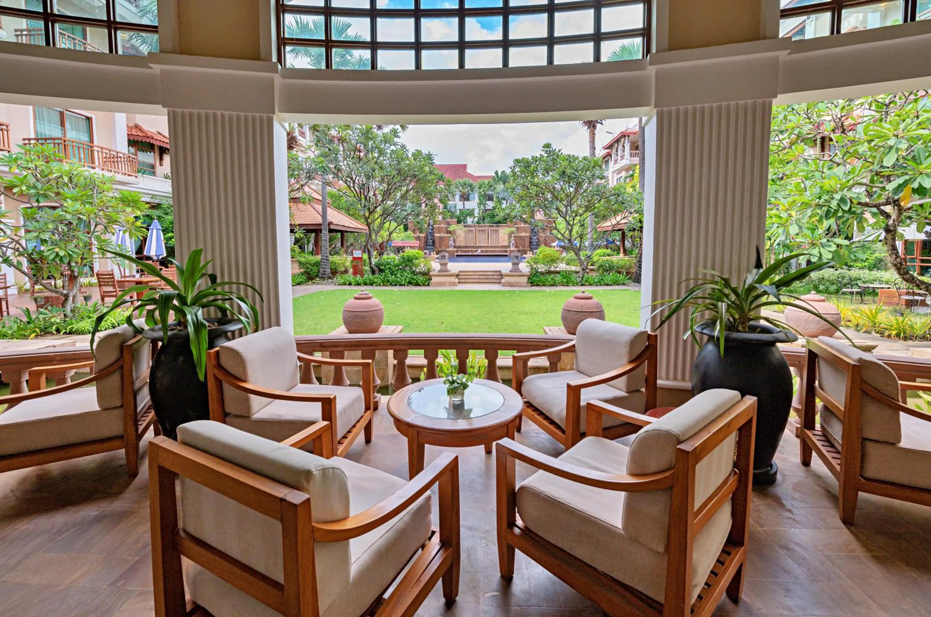 Seating area in Sokha Angkor Resort