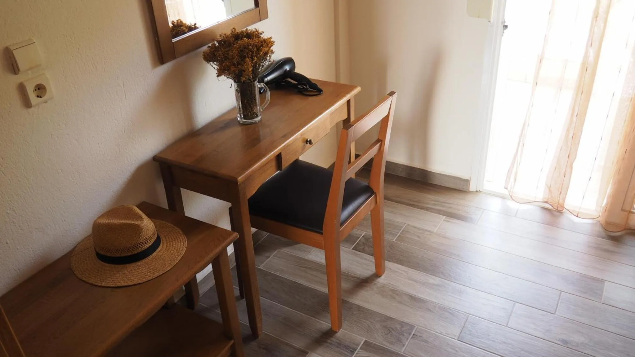 Seating area in Evridiki Hotel