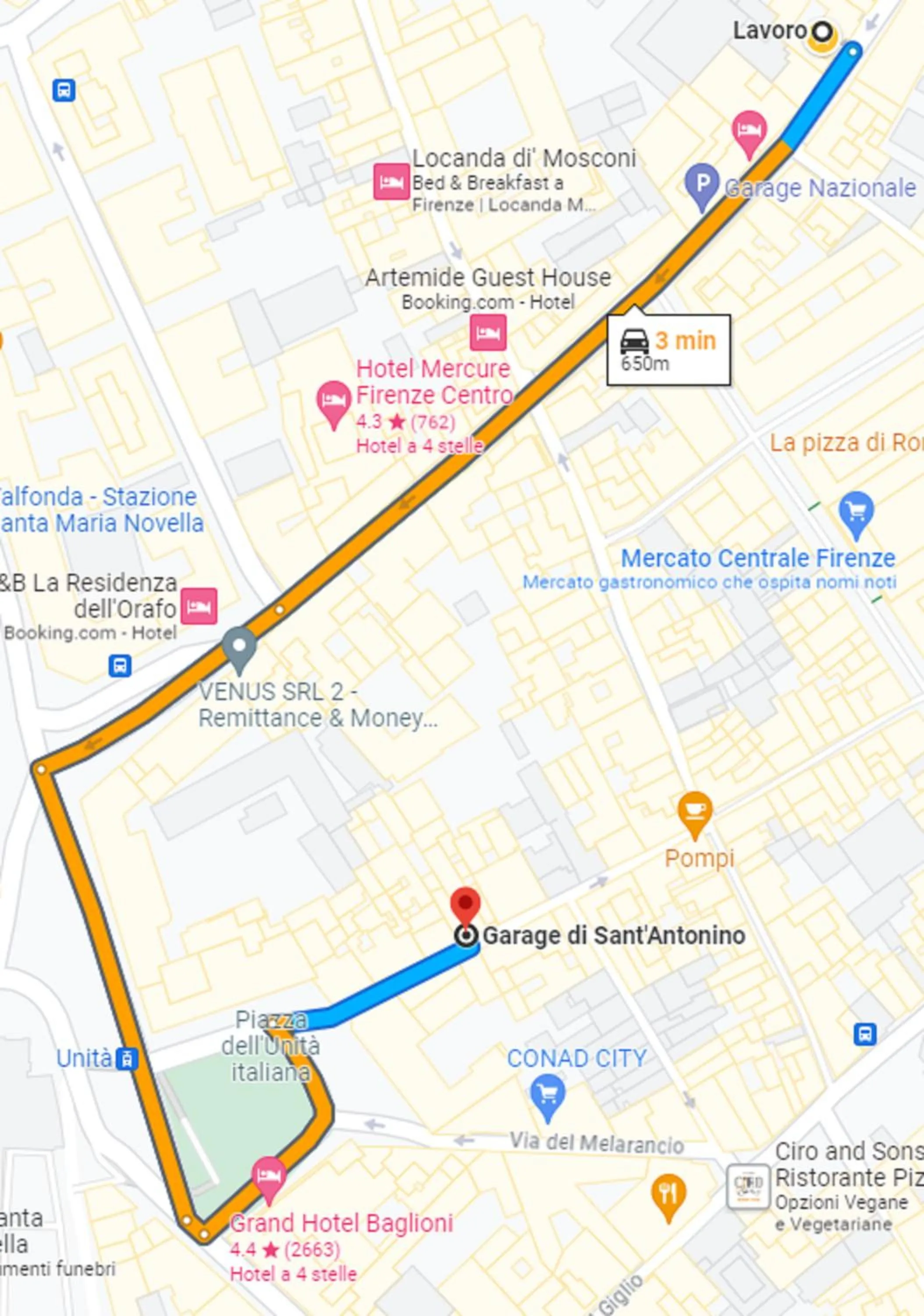 Parking in Hotel Cantoria