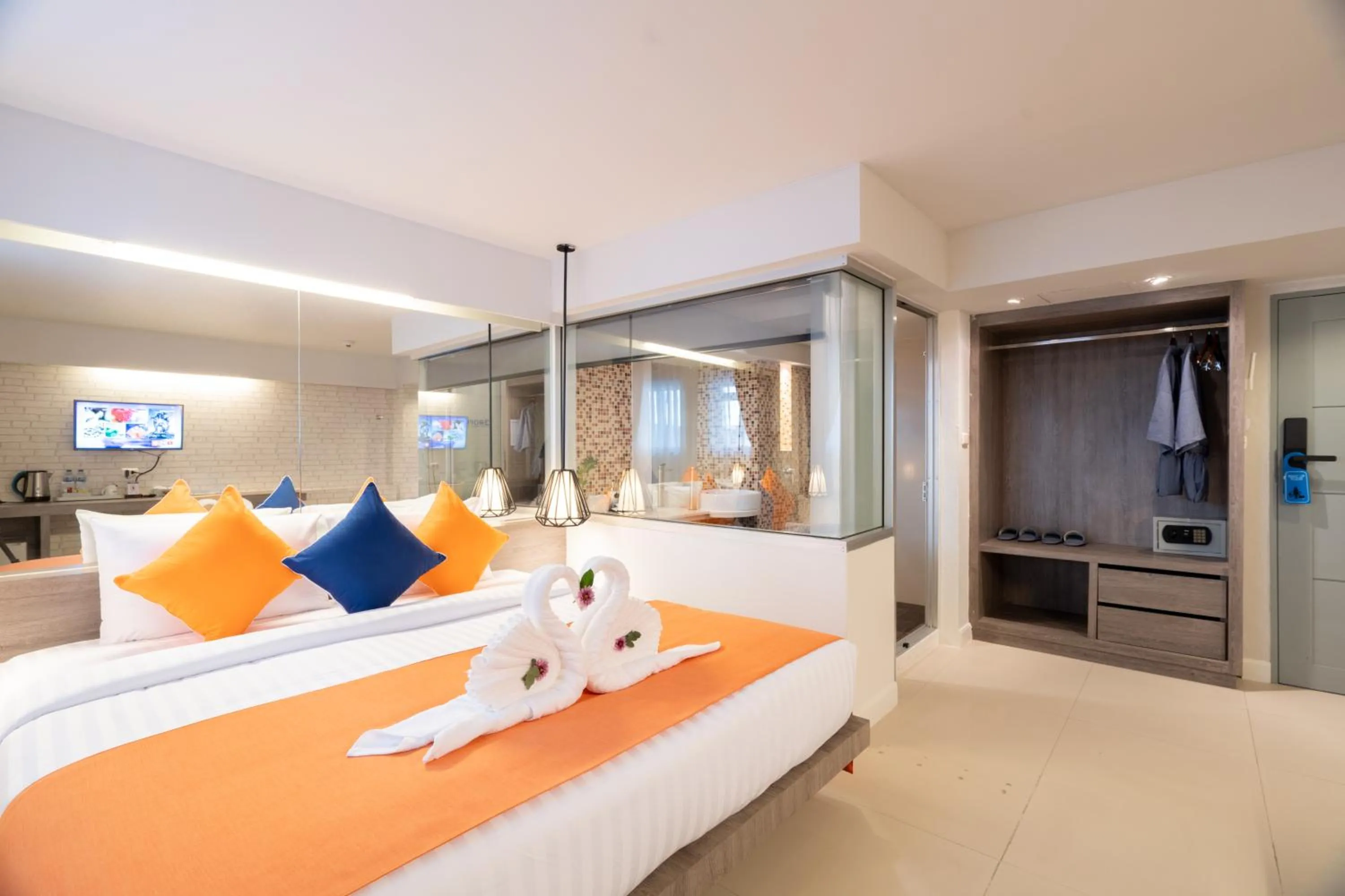 Bed in MORE Patong Hotel