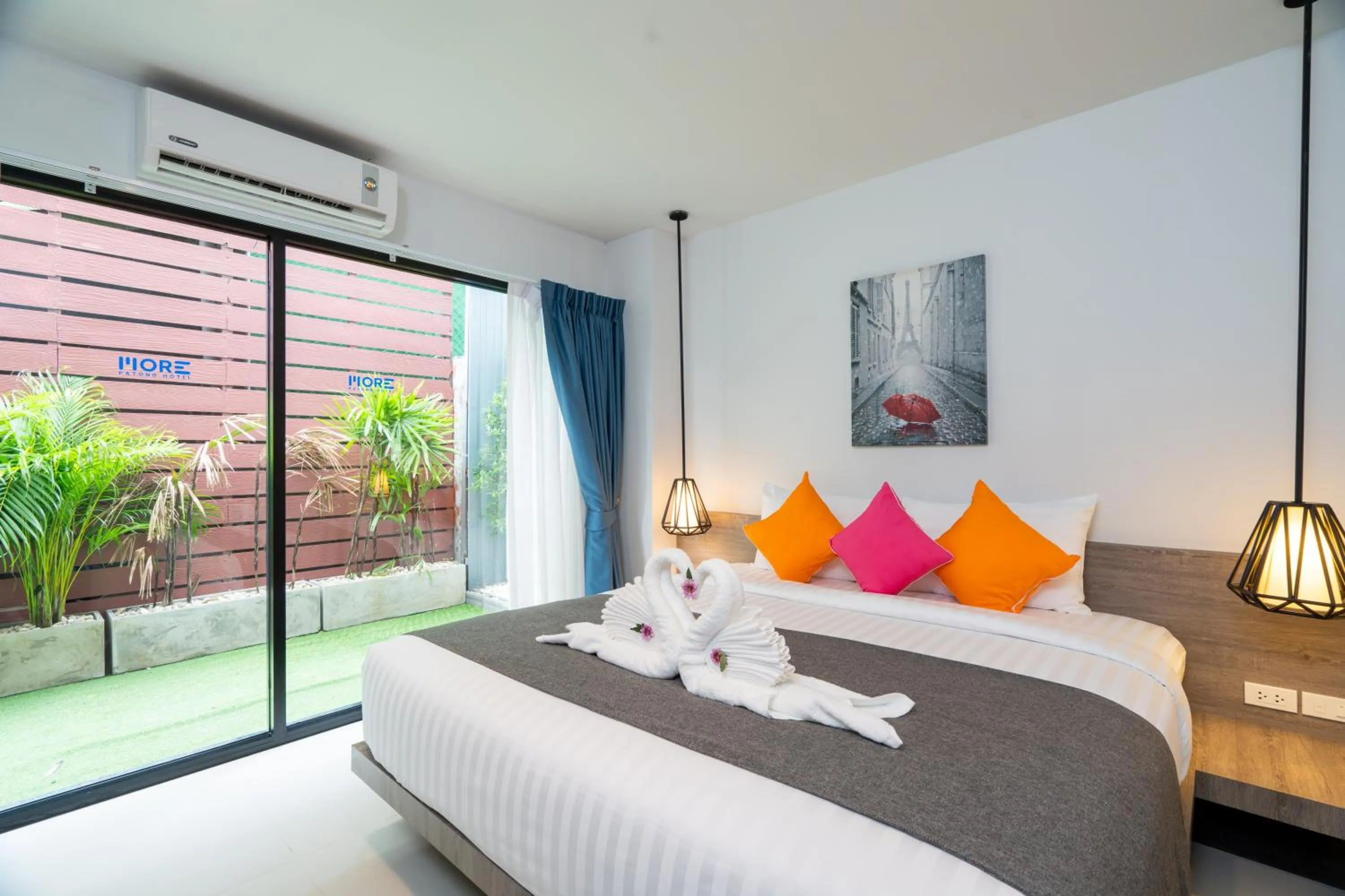 Bed in MORE Patong Hotel