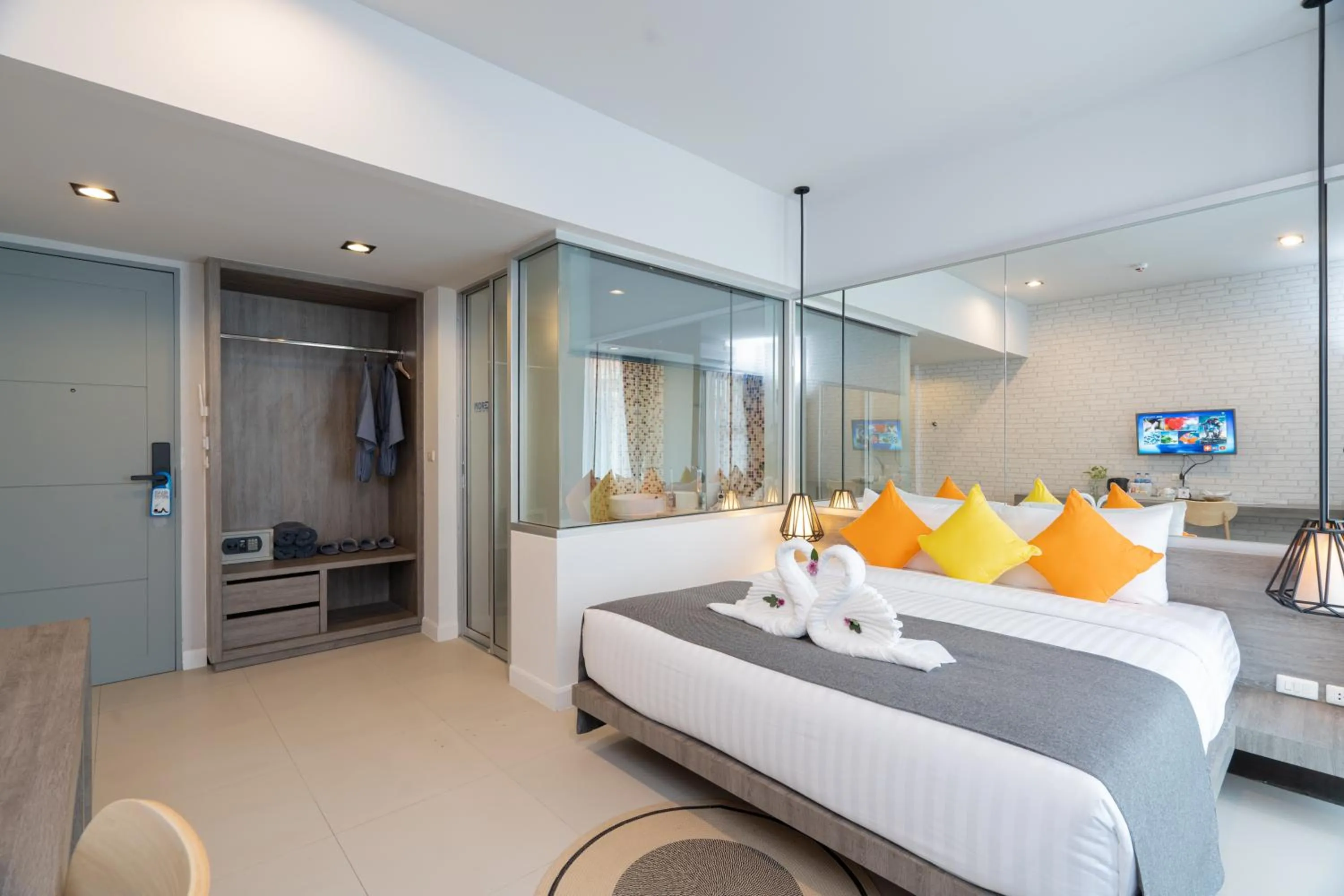 Bed in MORE Patong Hotel
