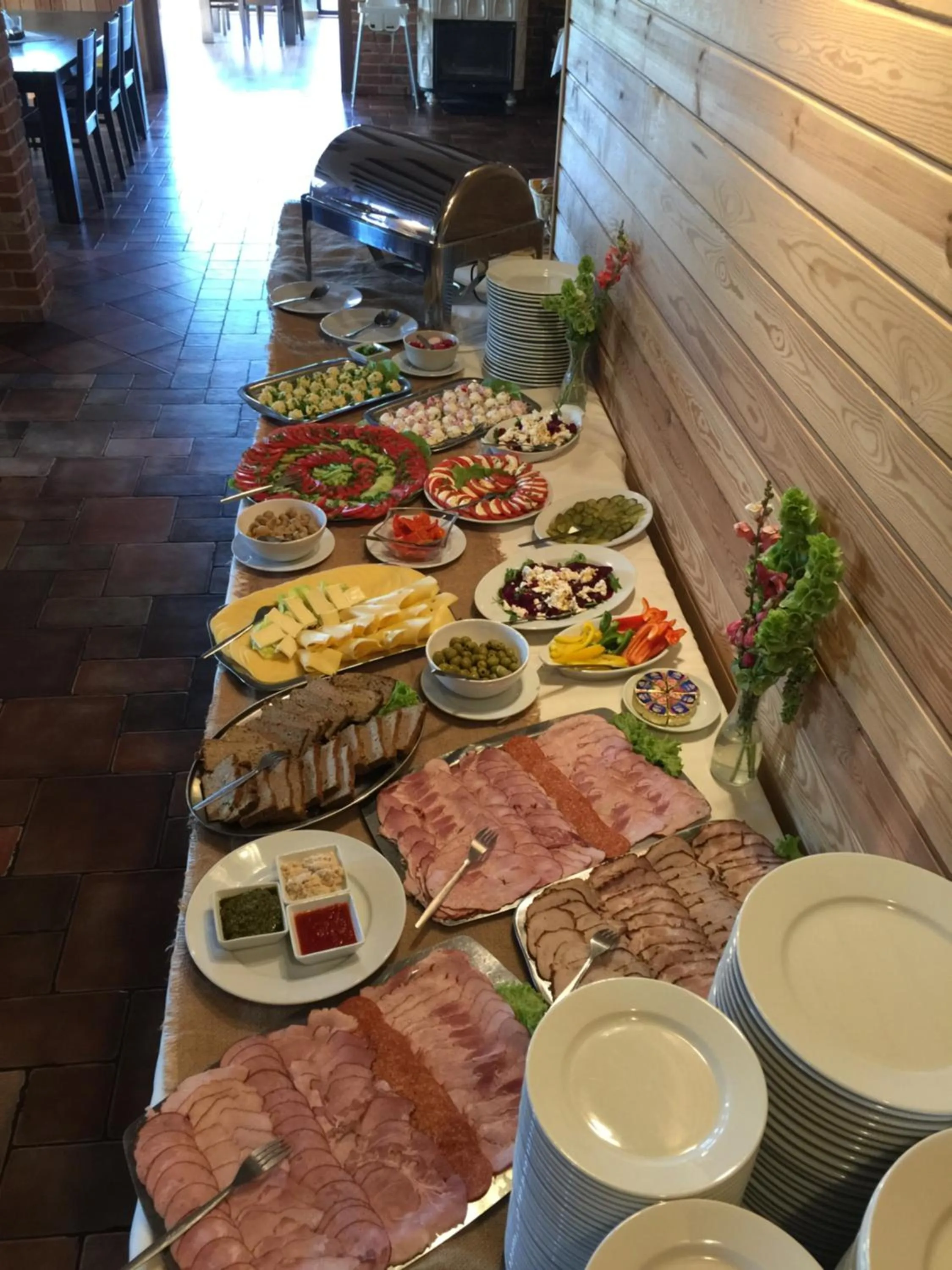 Buffet breakfast in Folwark Na Półwyspie