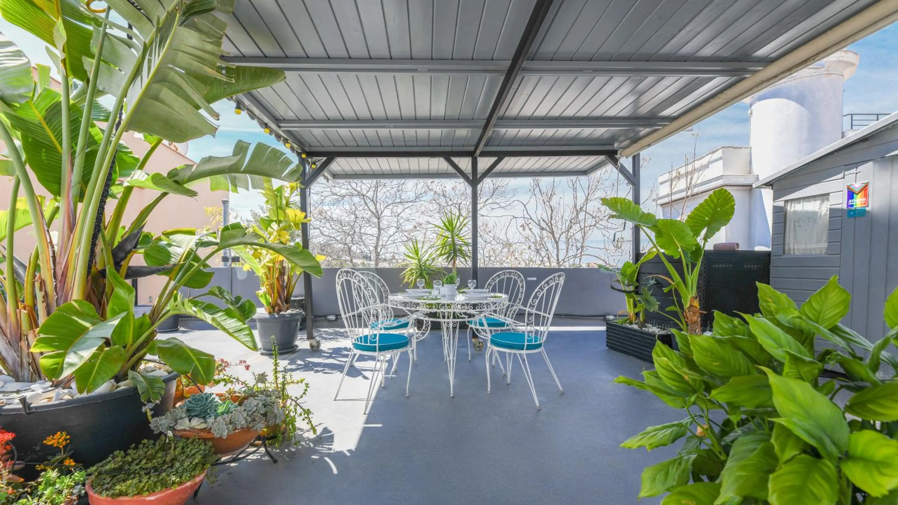 Balcony/Terrace in Monastiraki CityCenter Sleepbox- Unspoiled Athens Apartments