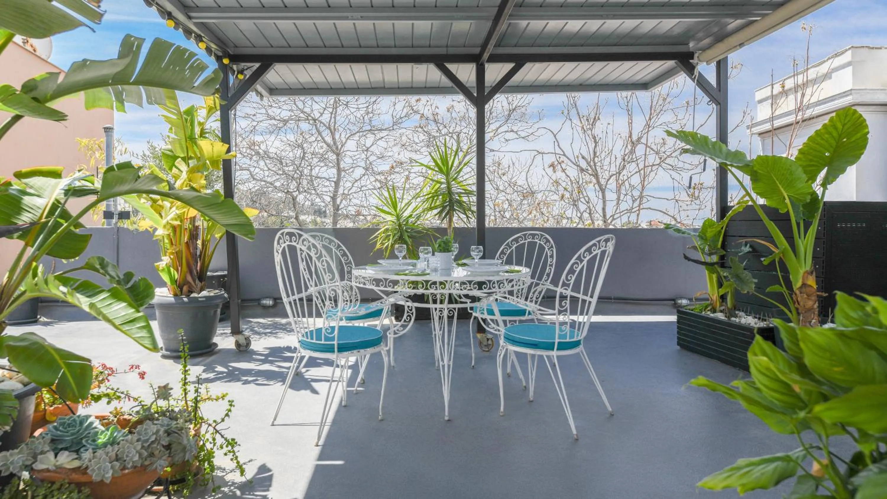 Balcony/Terrace in Monastiraki CityCenter Sleepbox- Unspoiled Athens Apartments