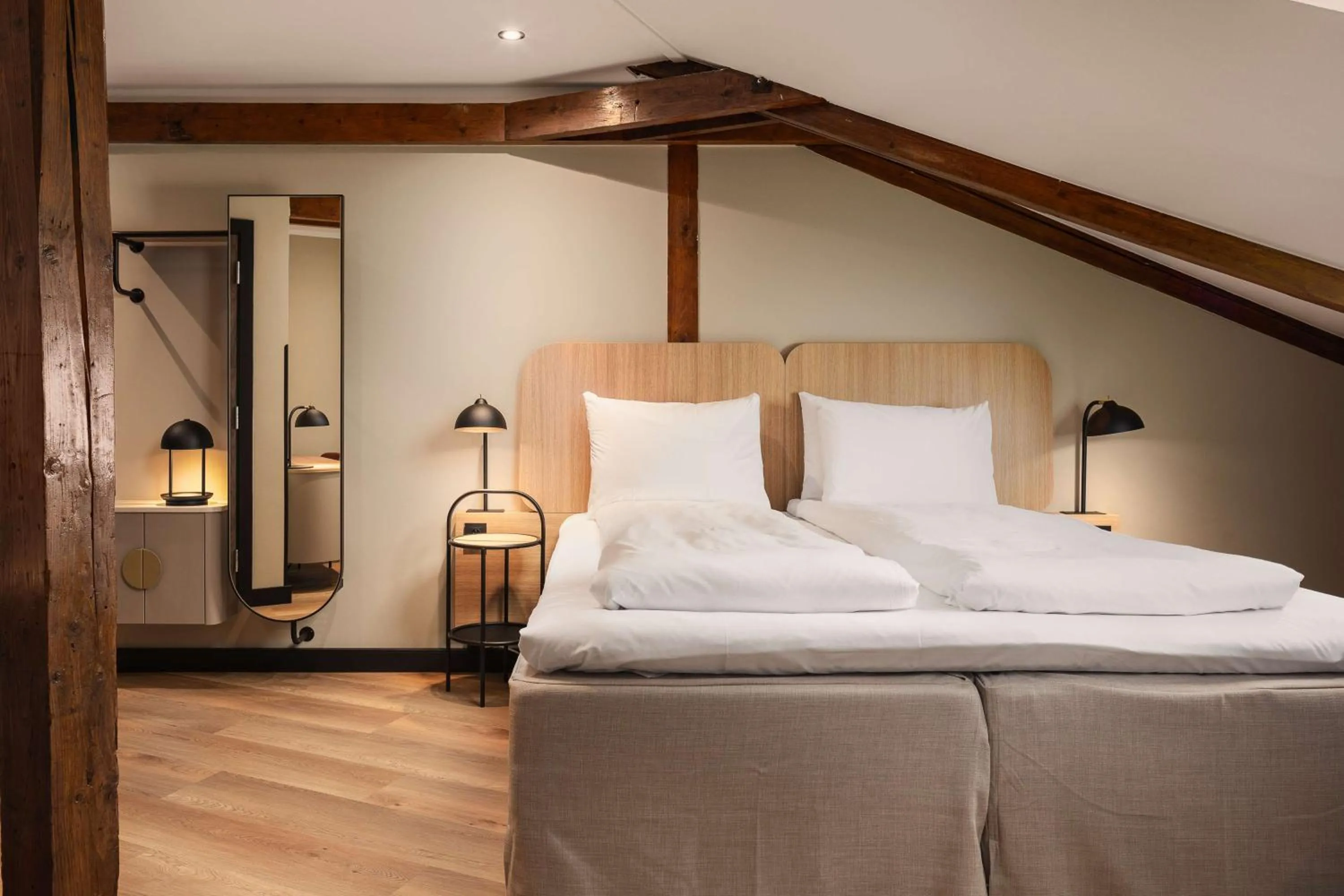 Bedroom, Bed in Scandic Holberg