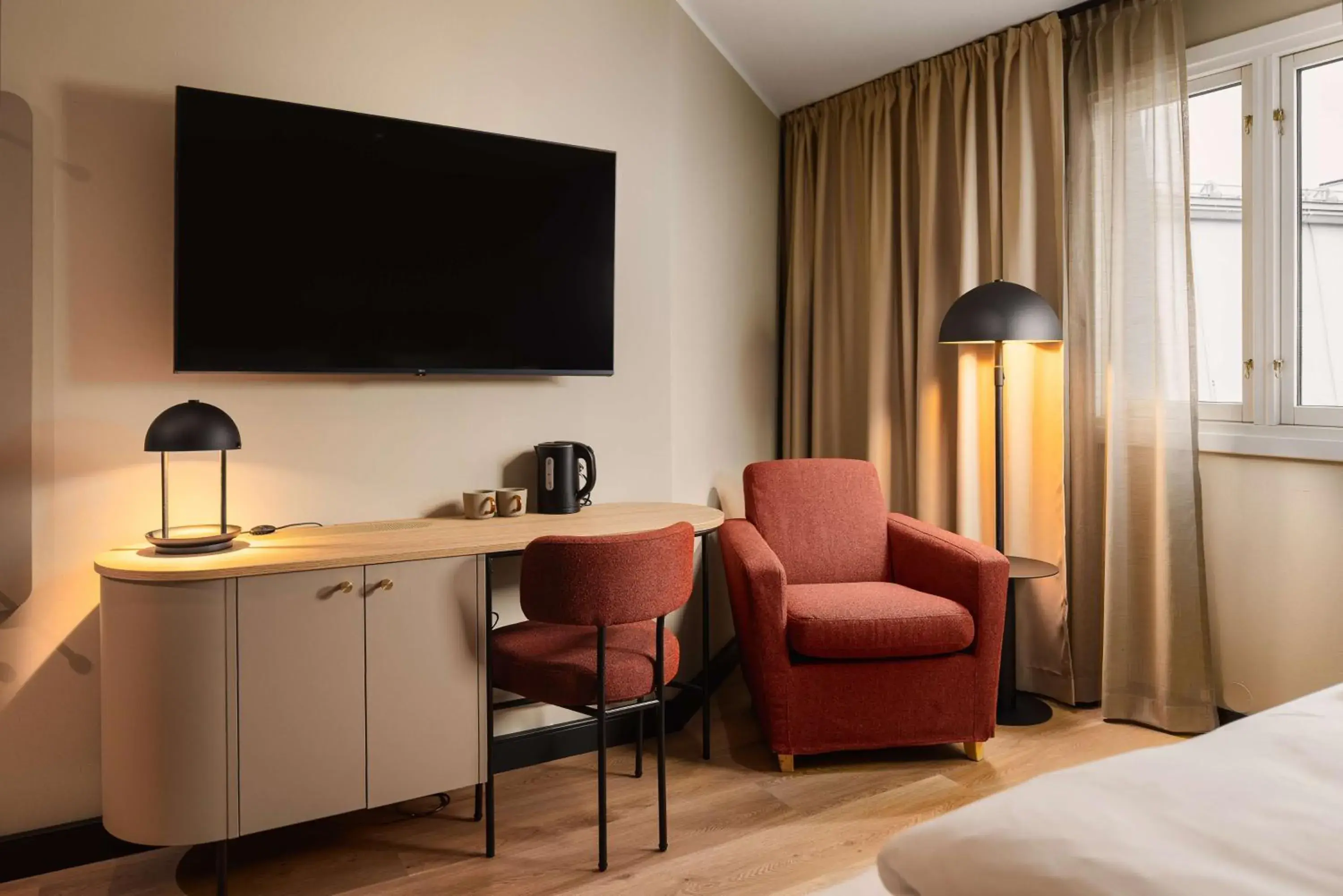 Bedroom, Bed in Scandic Holberg Bedroom, Bed in Scandic Holberg