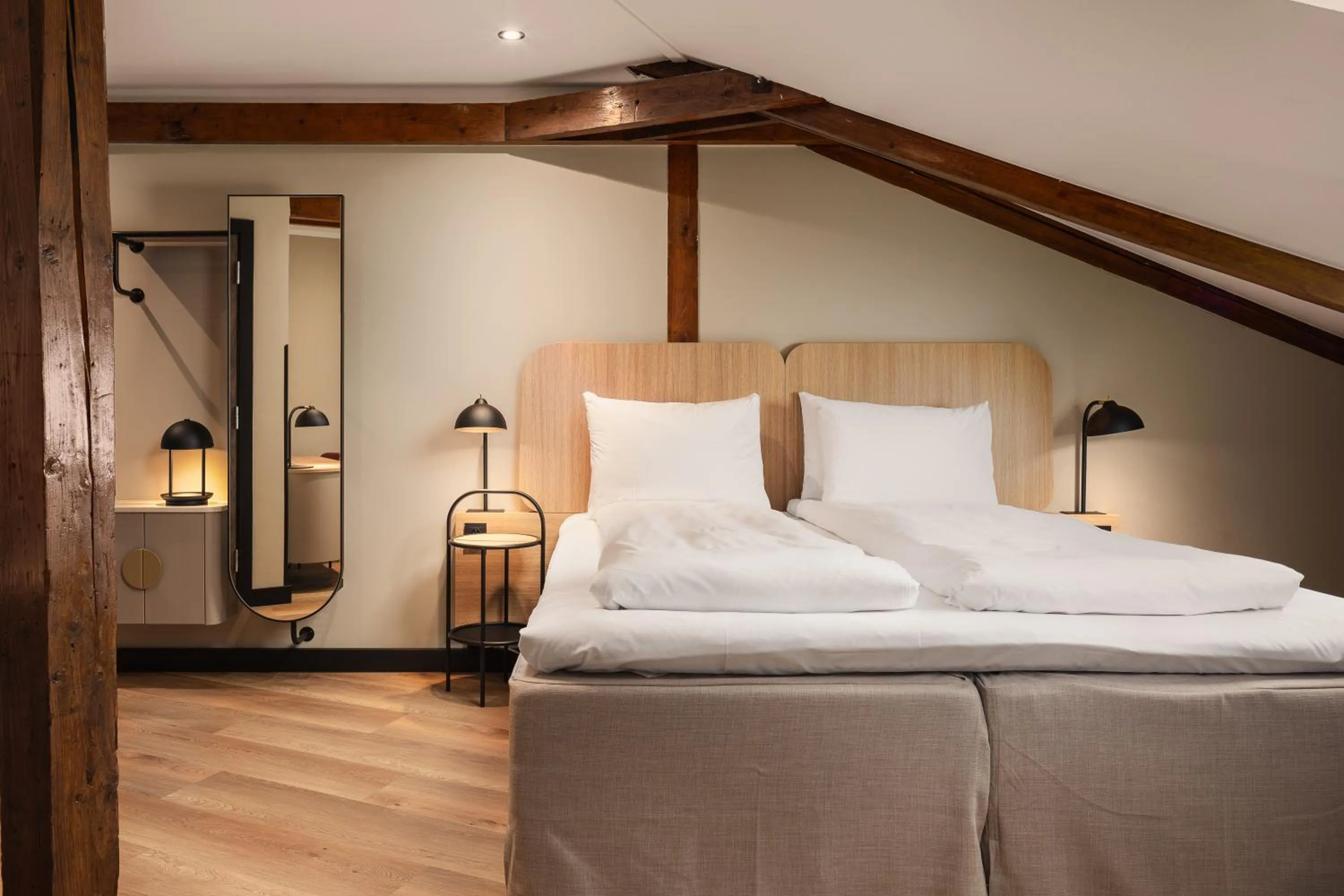 Bedroom, Bed in Scandic Holberg