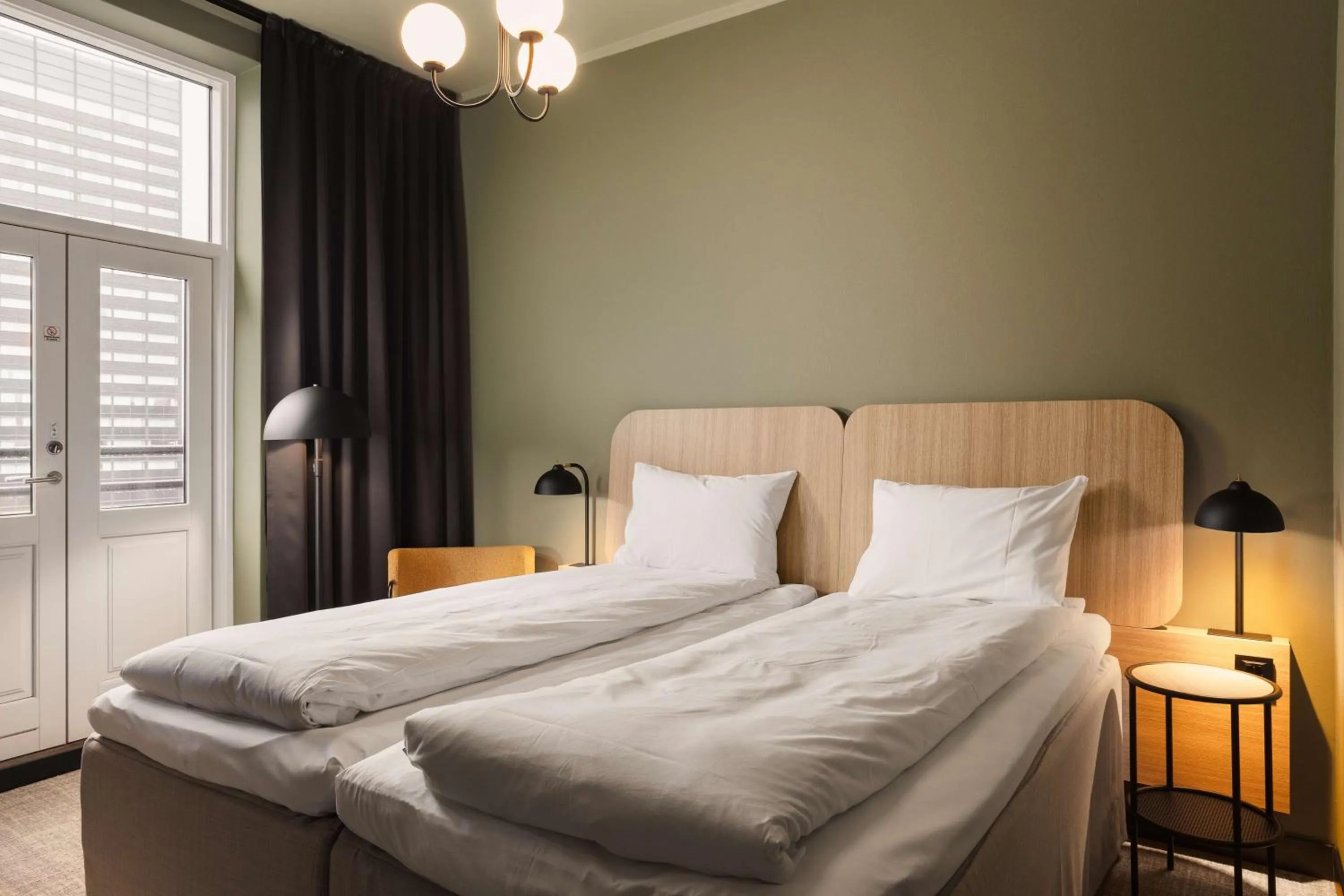 Bedroom, Bed in Scandic Holberg