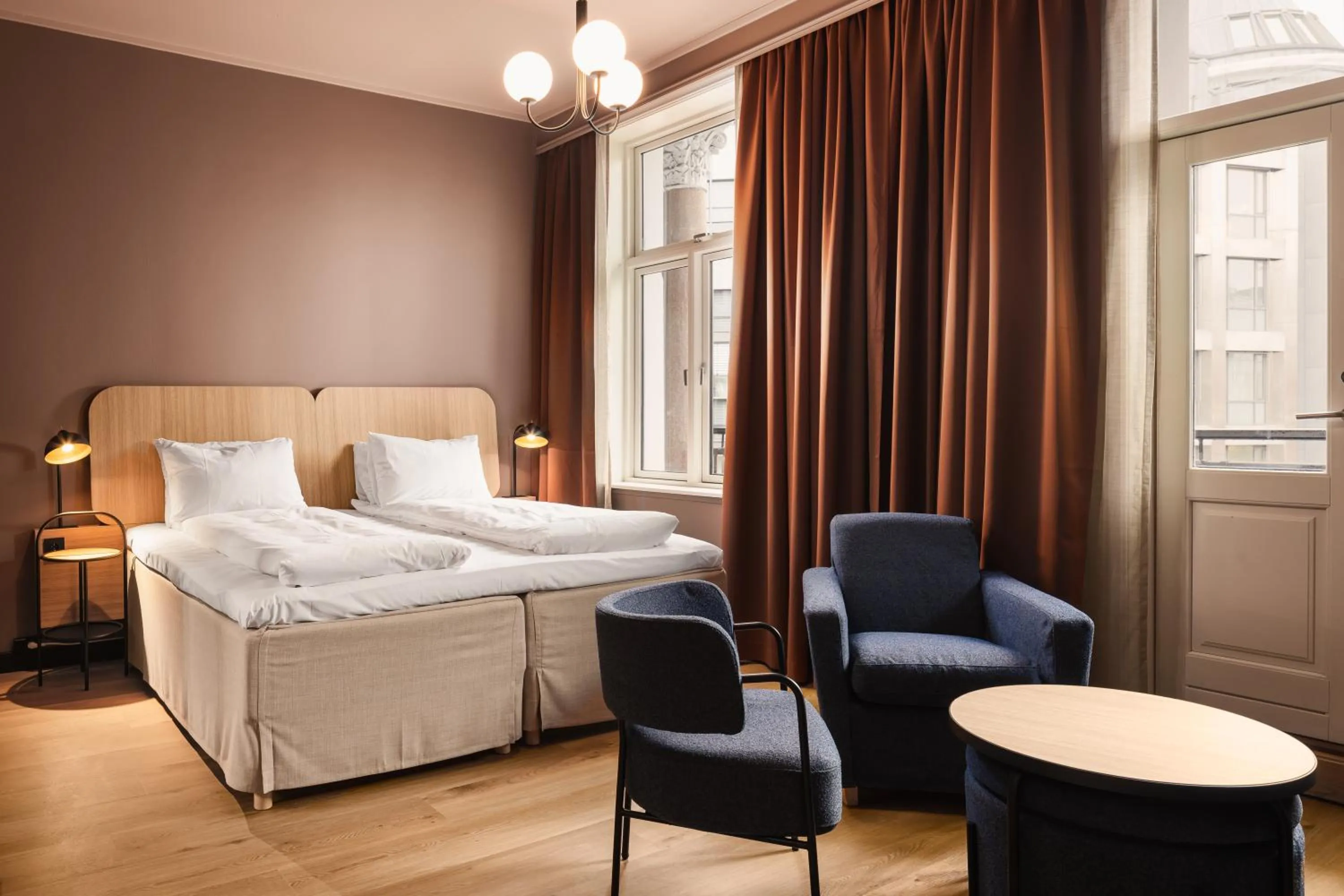 Bedroom, Bed in Scandic Holberg