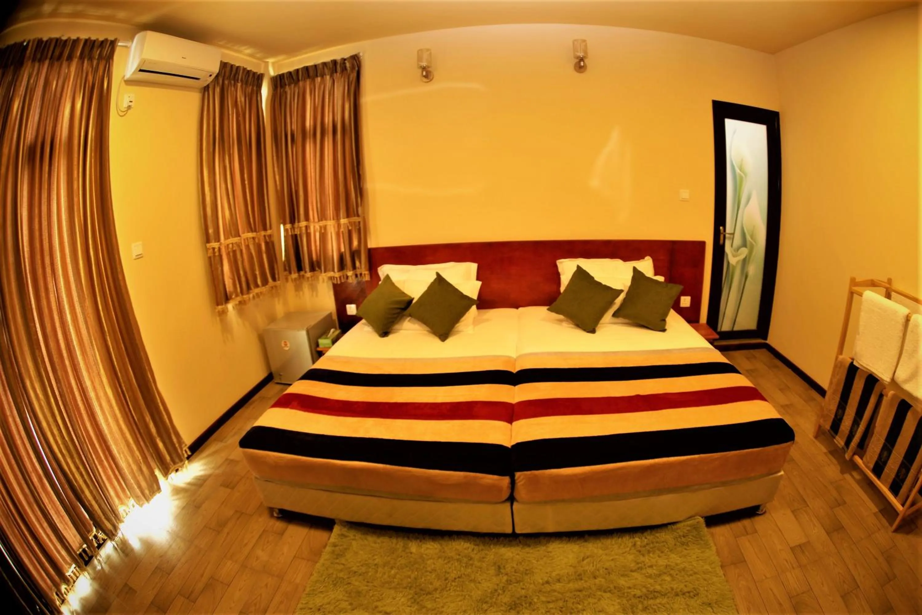 Bed in Annama Lodge and Dive