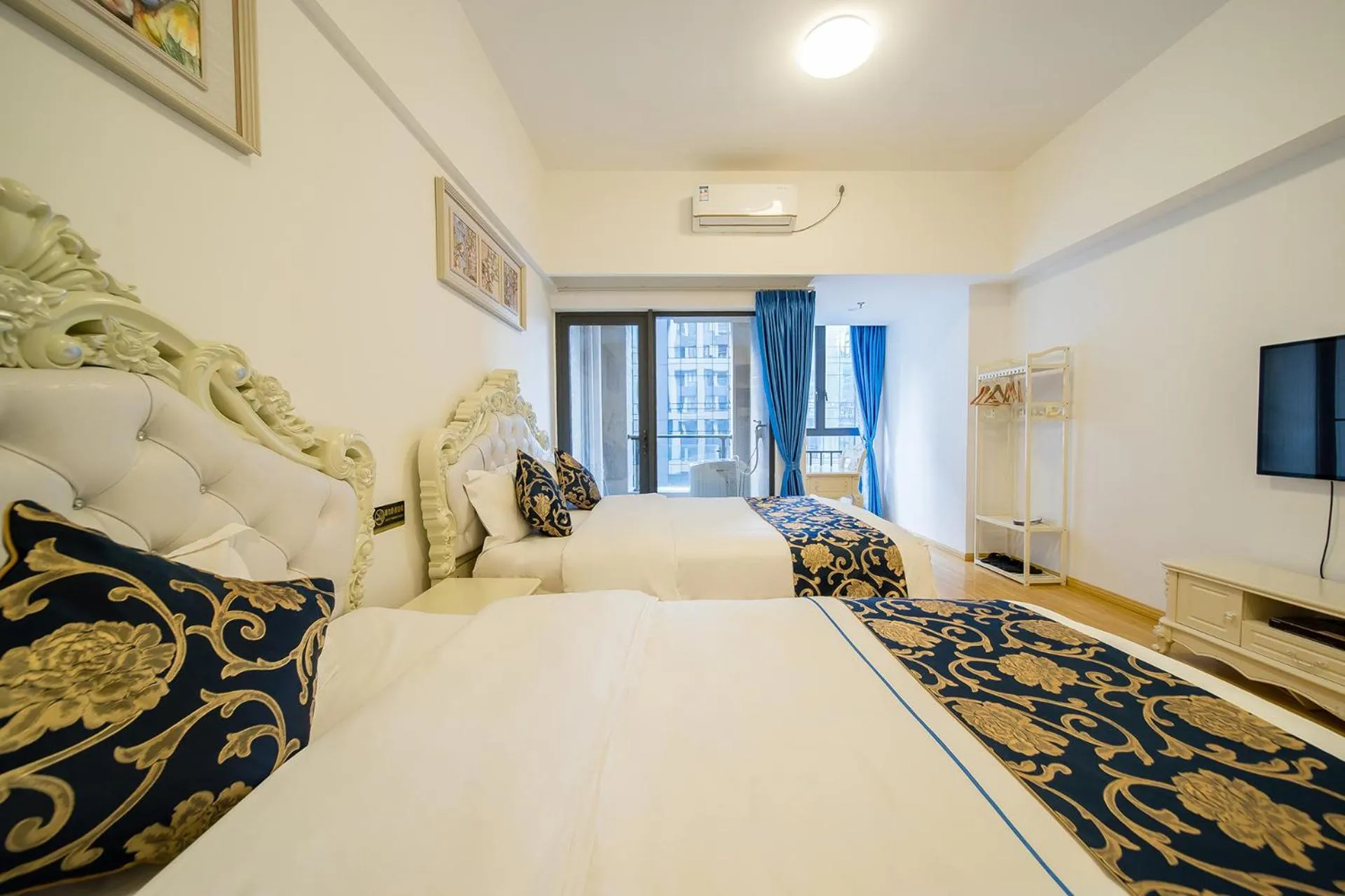 Bed in Guangzhou Laiste ApartHotel Science City Greenland Central Plaza Branch - Free Shuttle Bus to Canton Fair Complex During Canton Fair Period