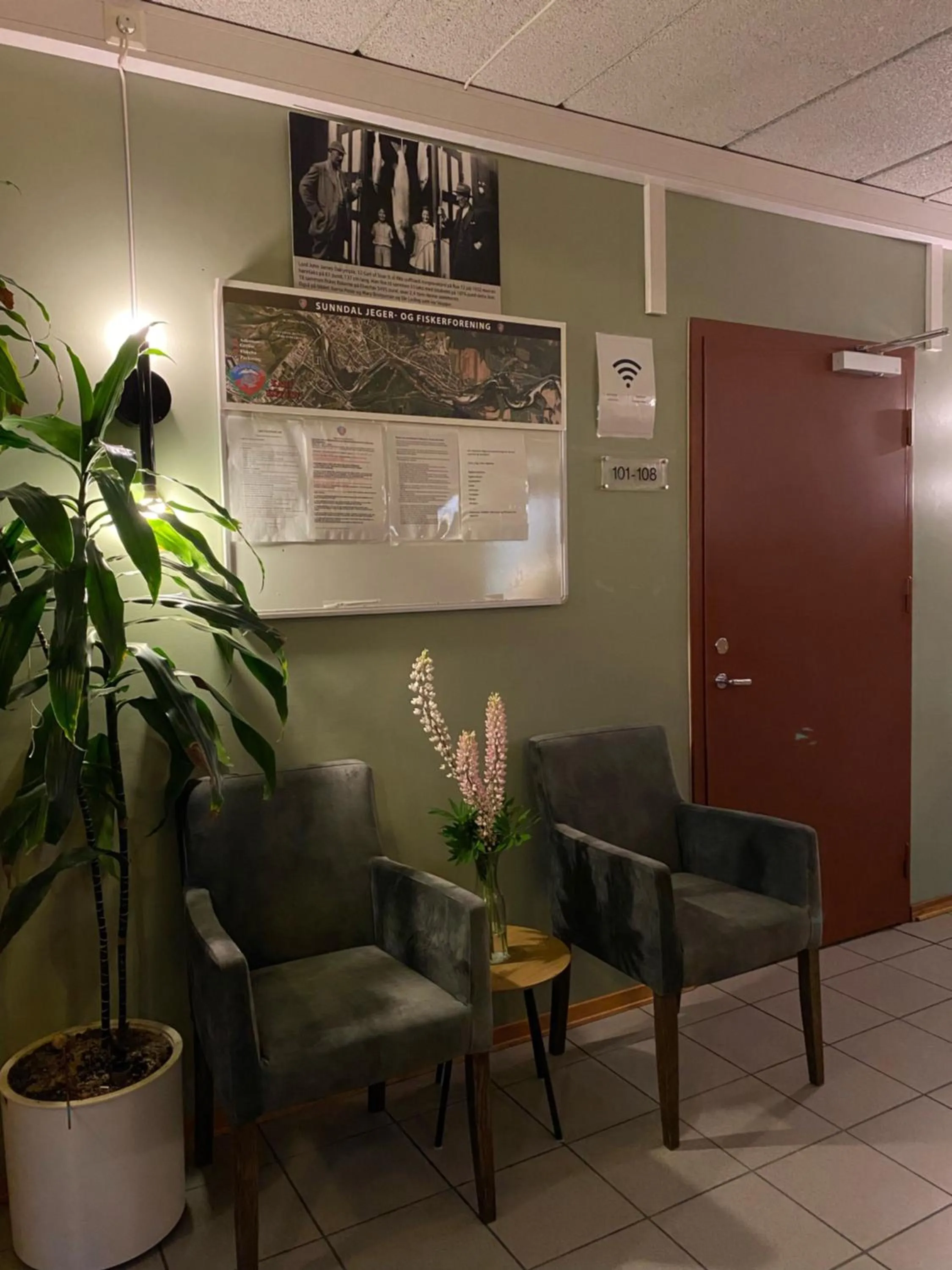 Lobby or reception in Trædal Hotel