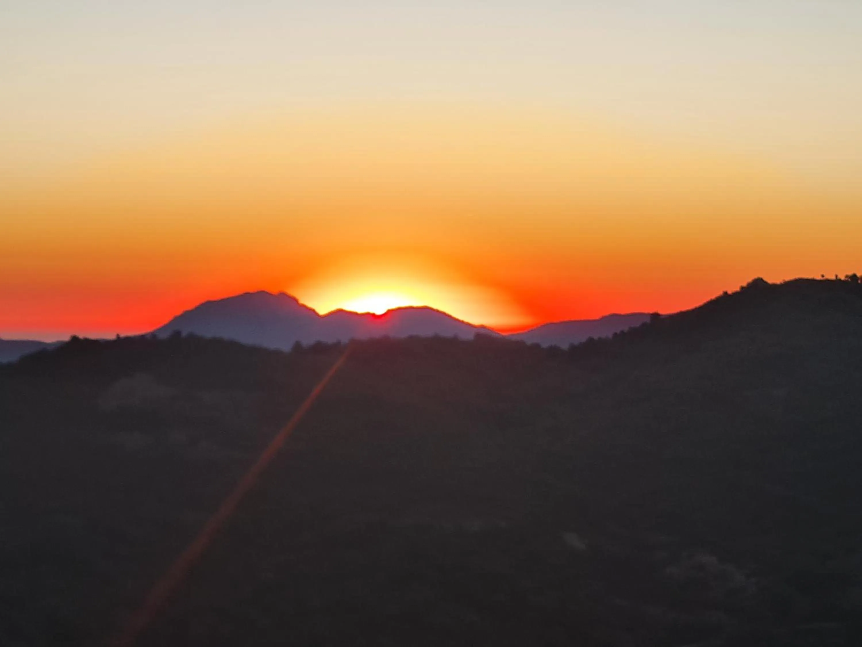 Sunset in Ferme auberge du col de la vaccia