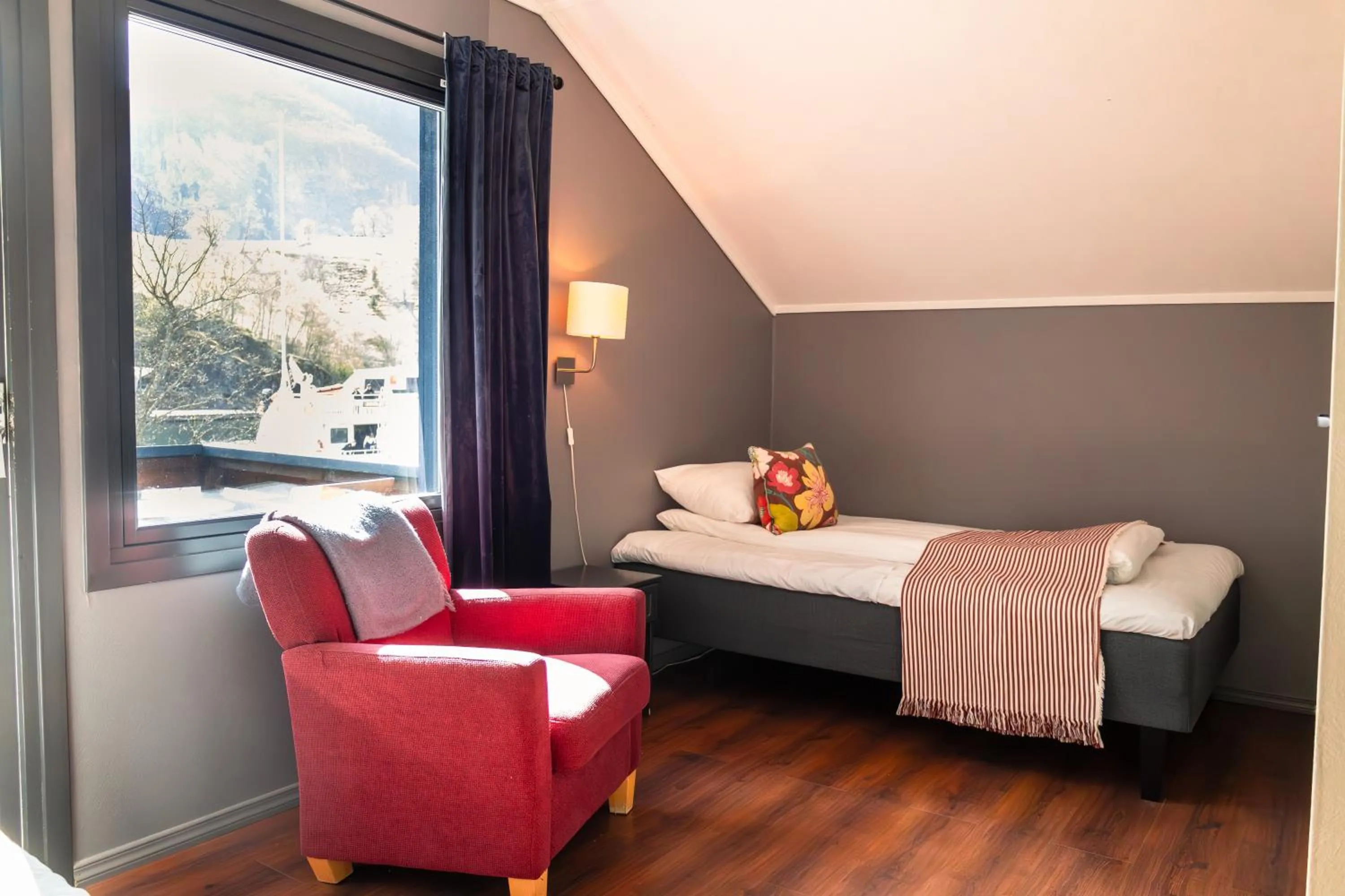 Bed in Flåmsbrygga Hotel