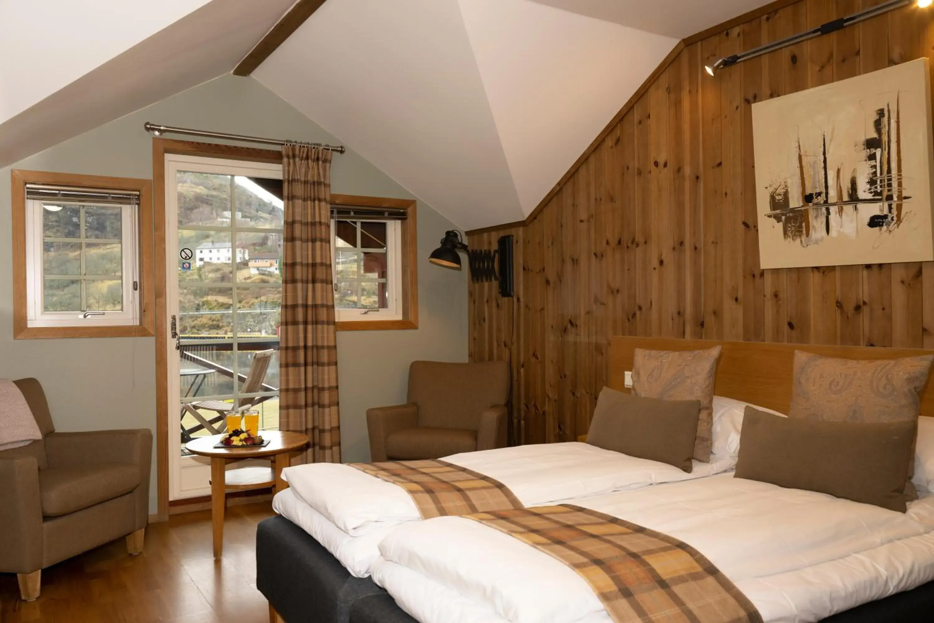 Bed in Flåmsbrygga Hotel Bed in Flåmsbrygga Hotel