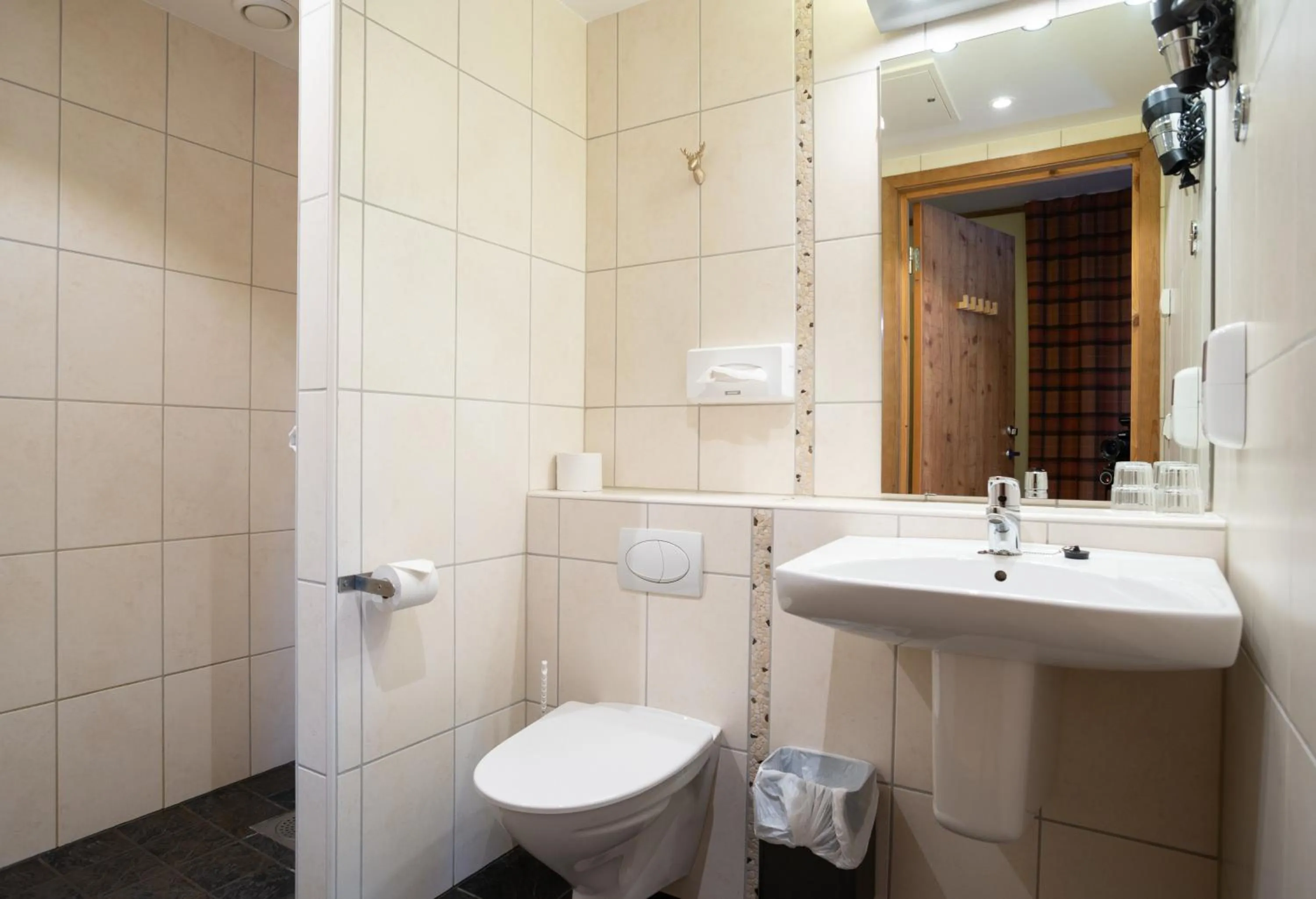 Shower in Flåmsbrygga Hotel