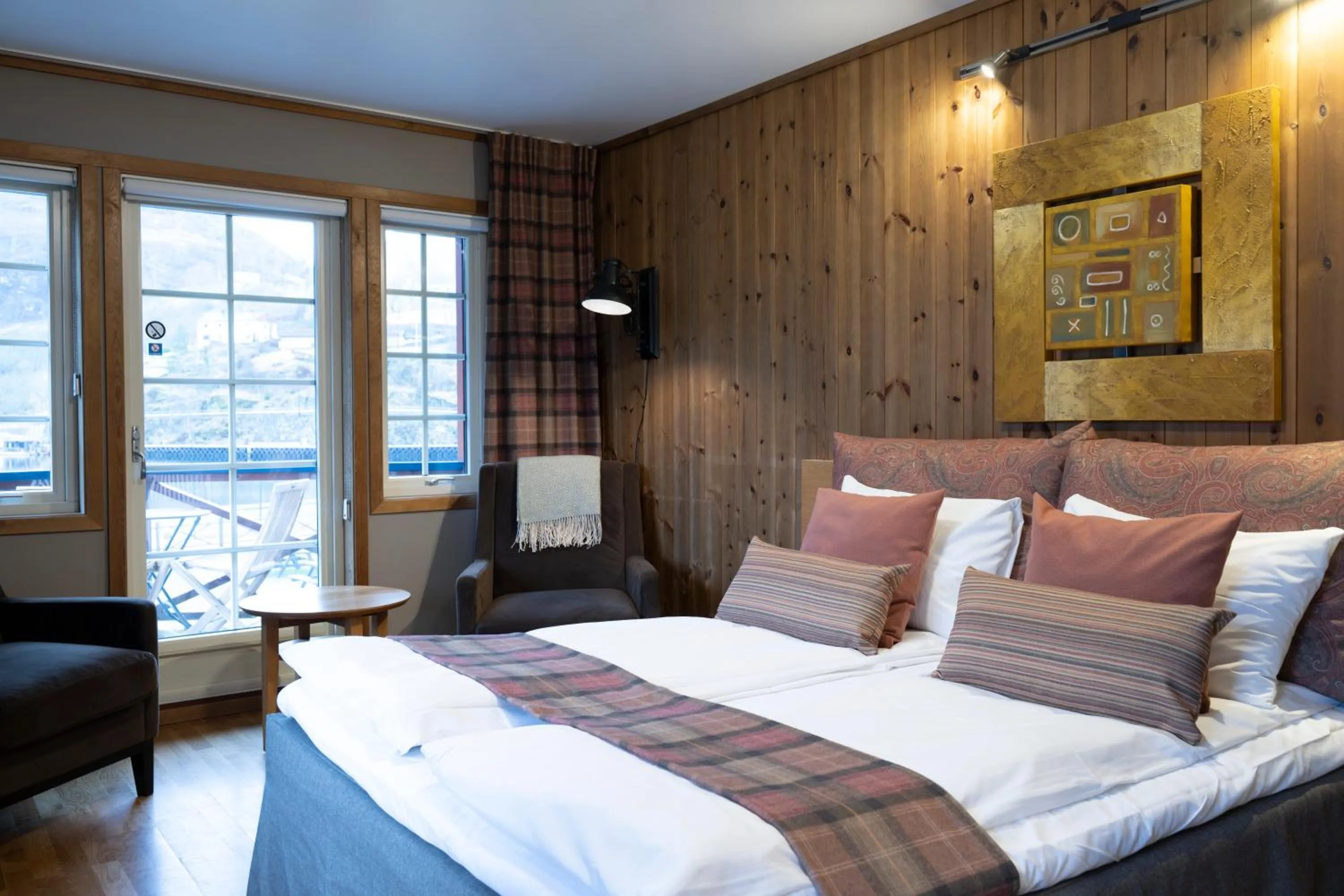 Bed in Flåmsbrygga Hotel