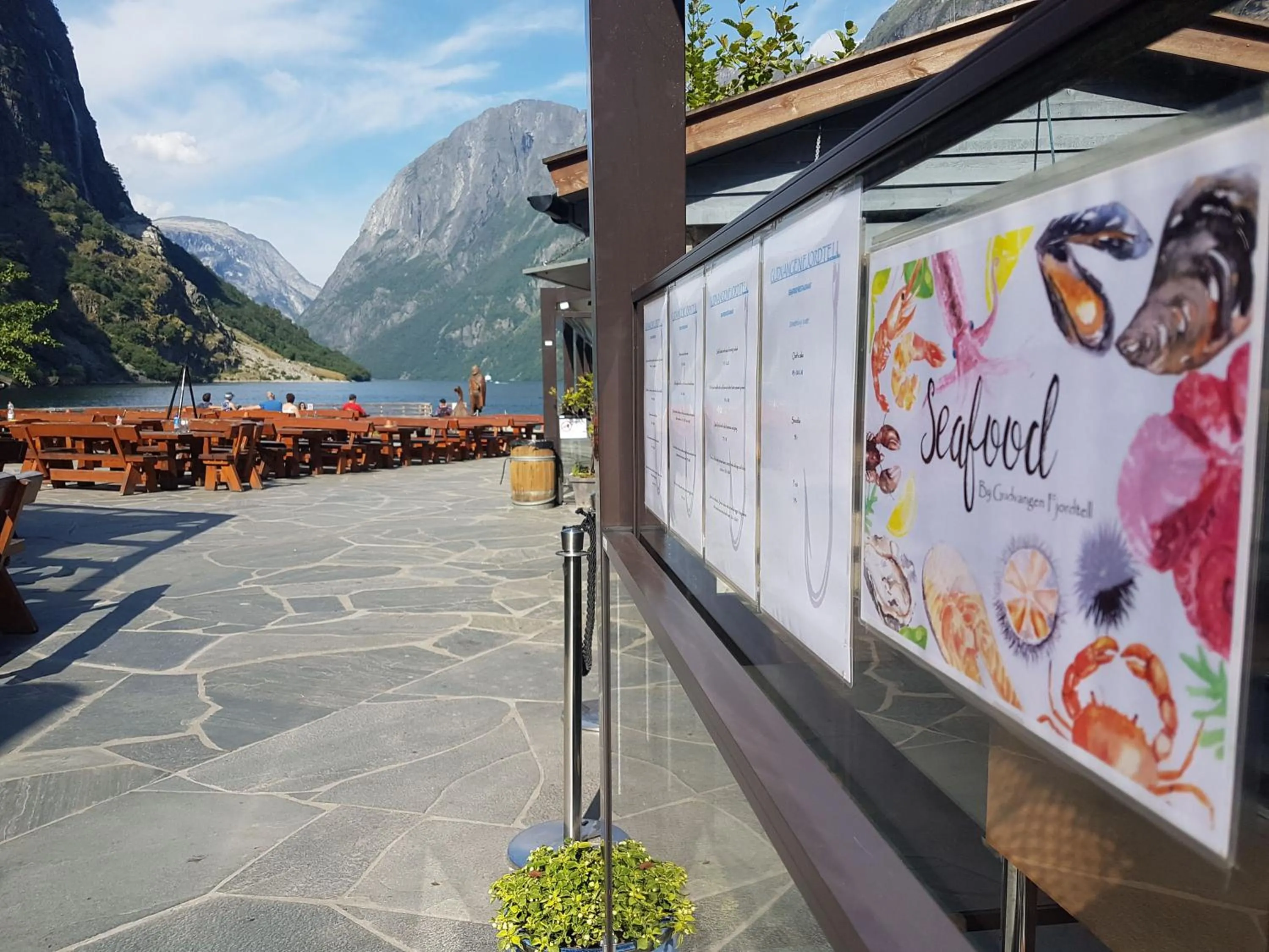 Mountain view in Gudvangen Fjordtell