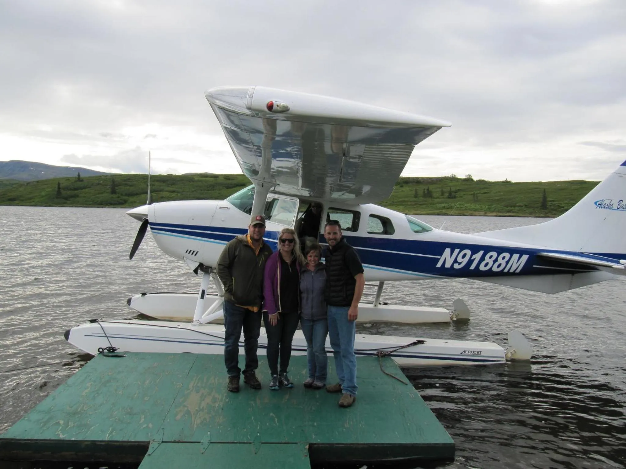 Lake view in Caribou Lodge Alaska