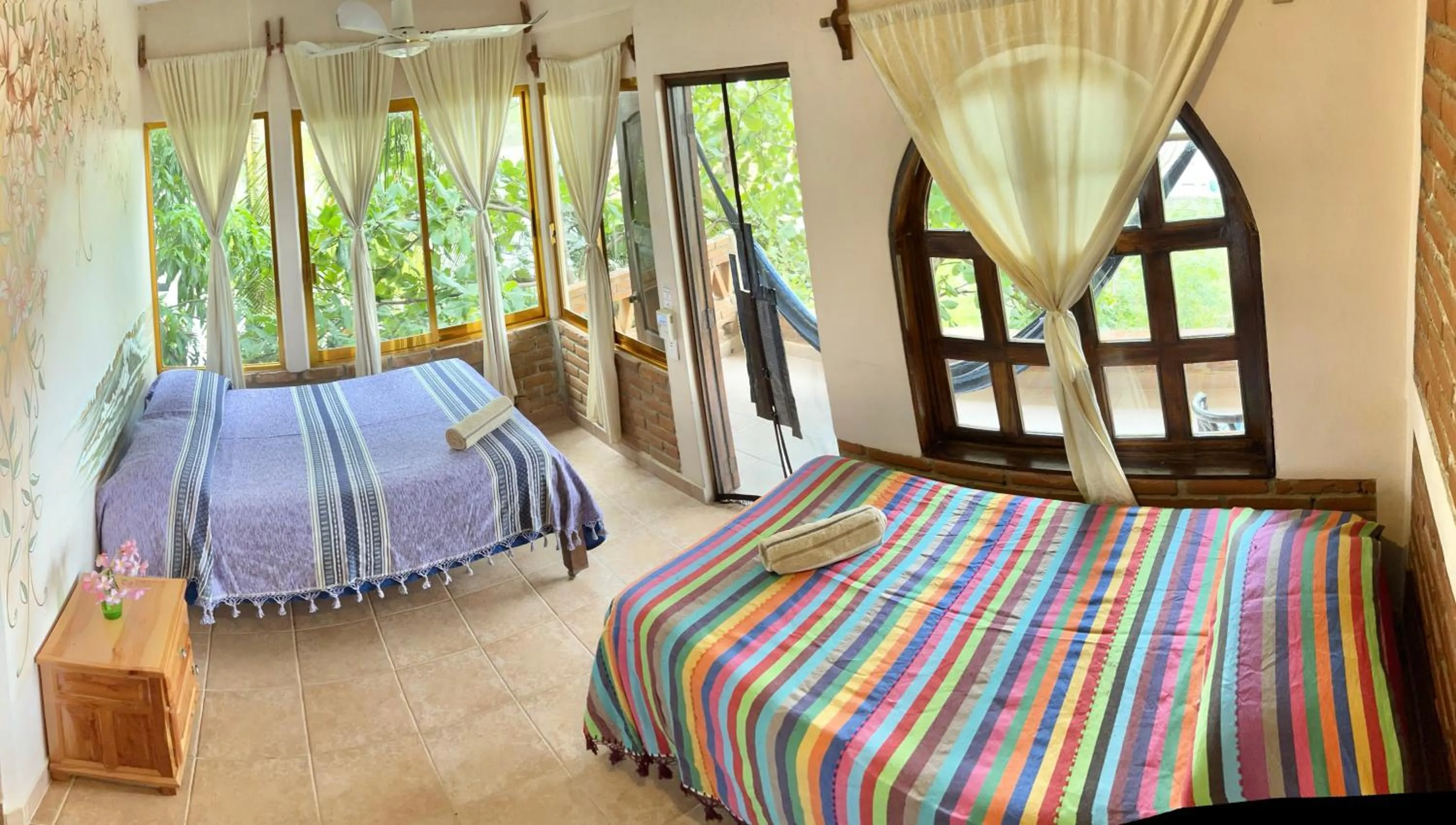 Bed in Ananda Guest House Yoga & Meditación