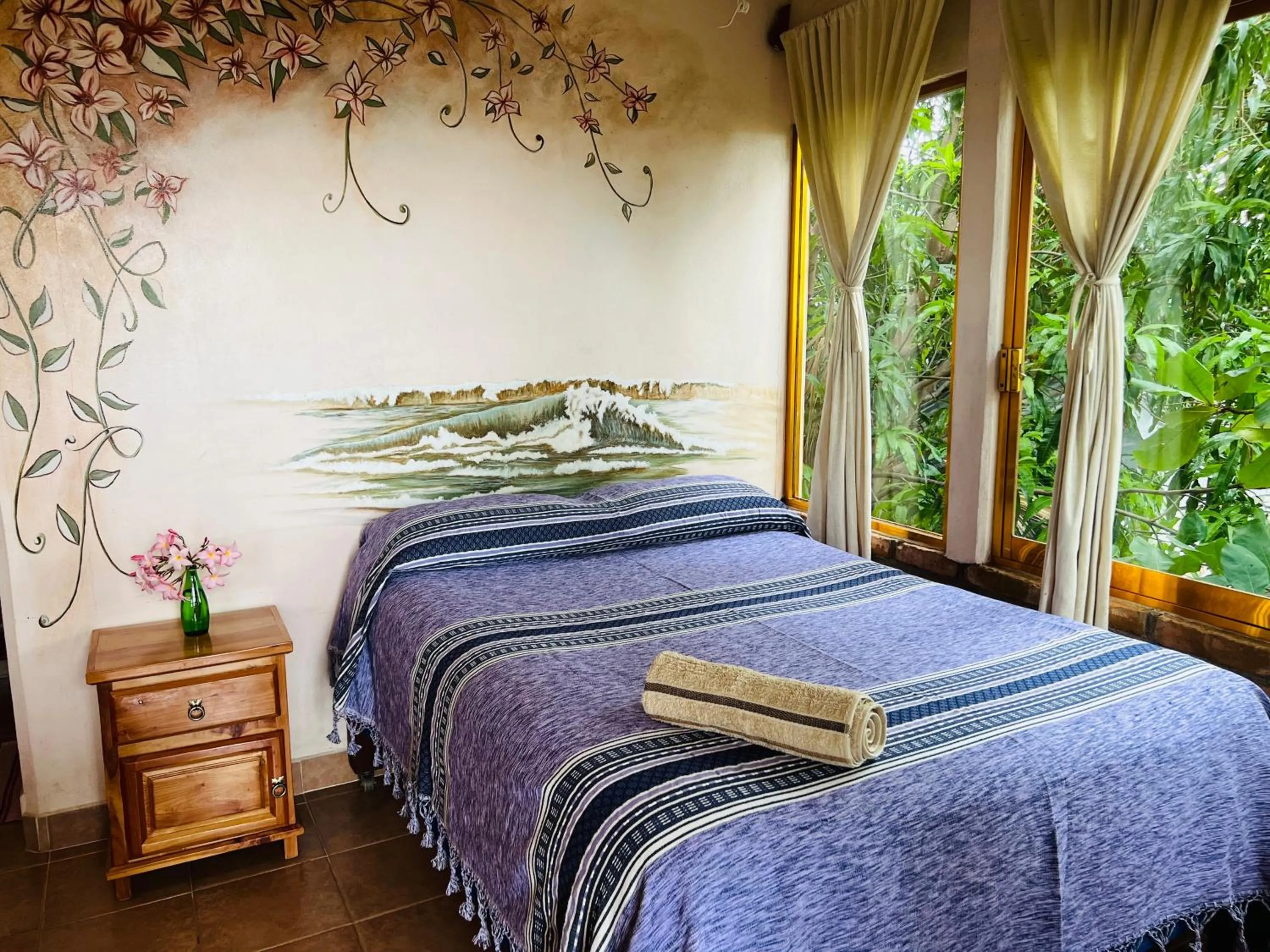 Bed in Ananda Guest House Yoga & Meditación