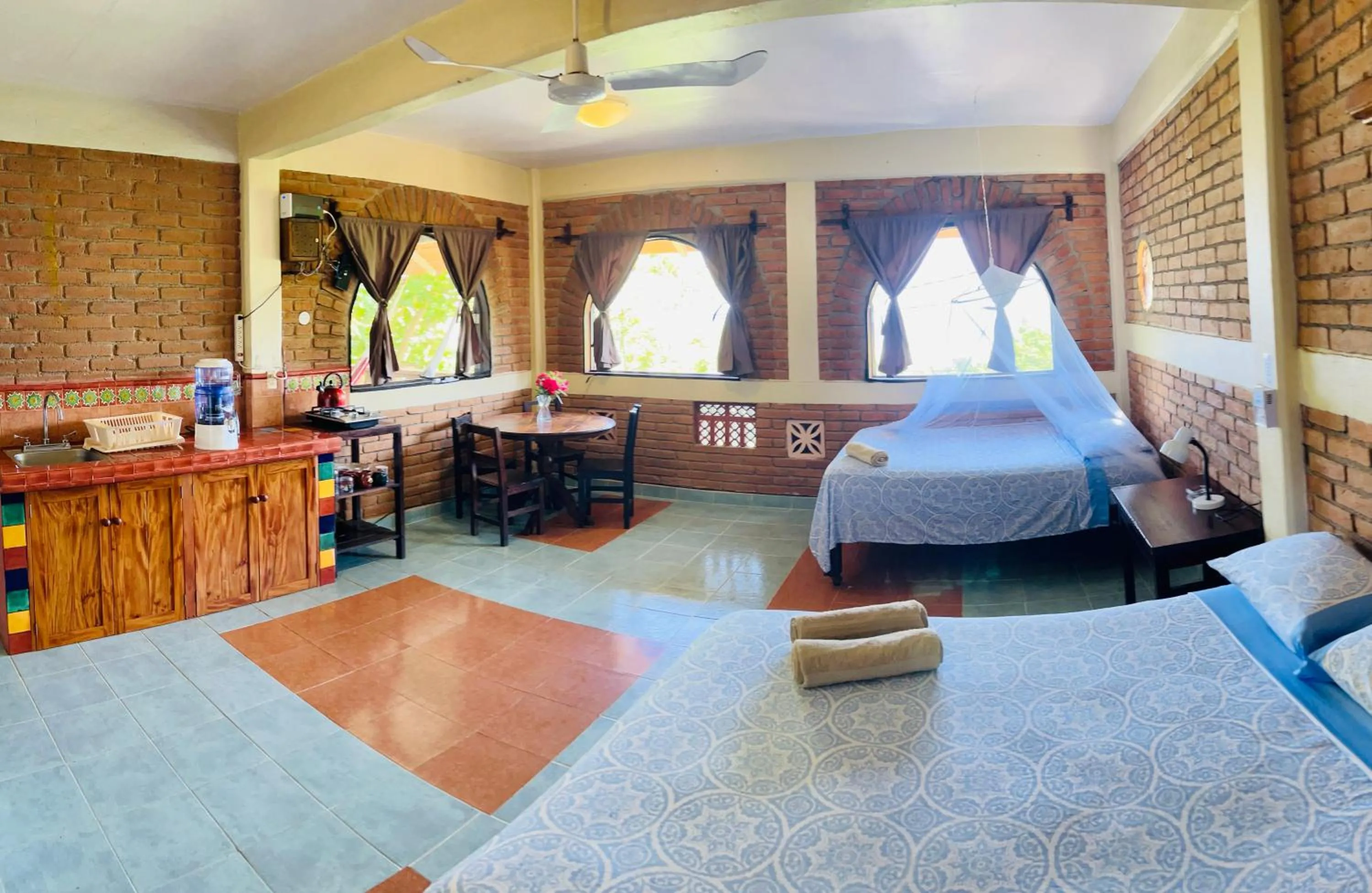 Bed in Ananda Guest House Yoga & Meditación