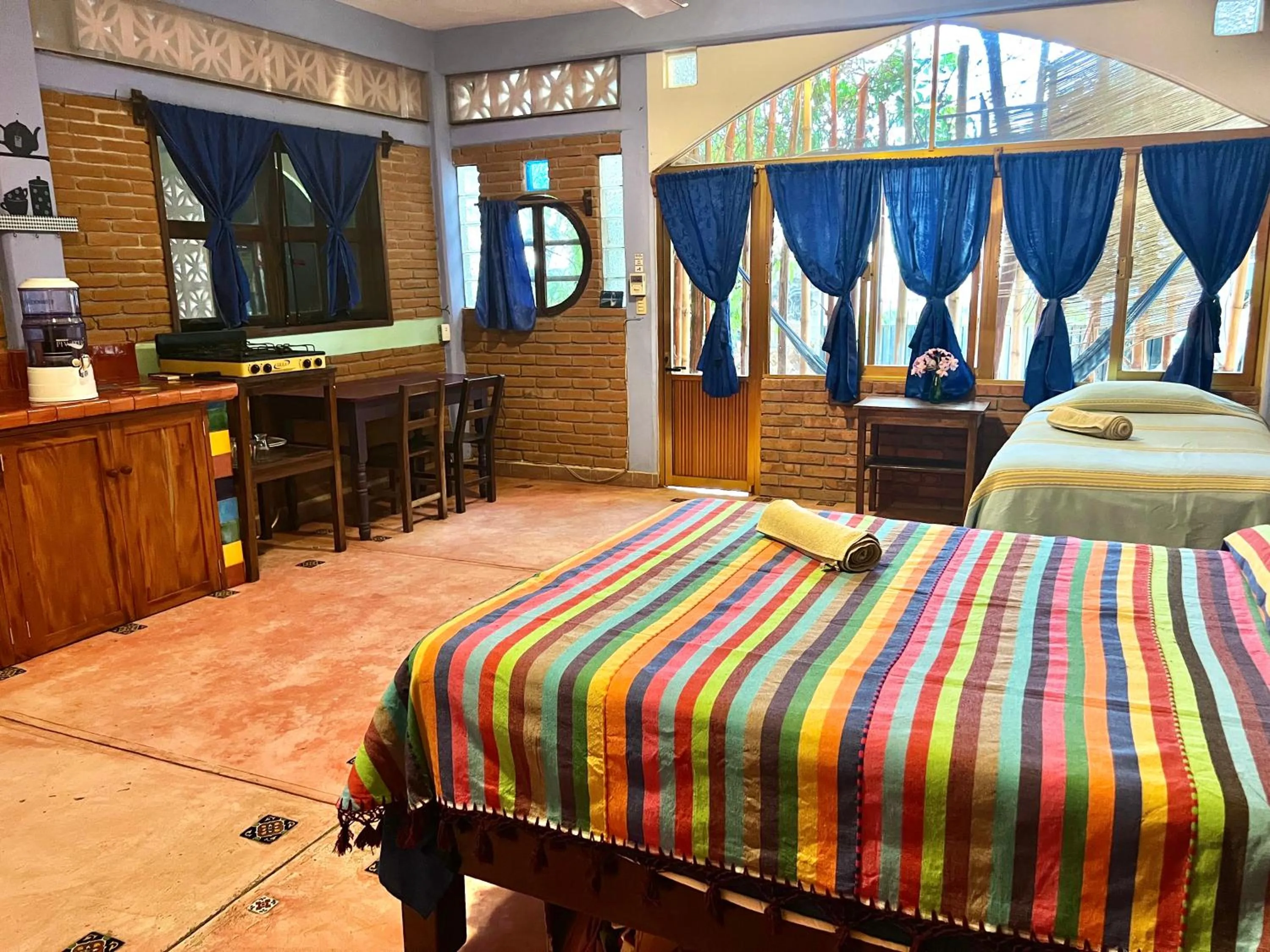 Bed in Ananda Guest House Yoga & Meditación
