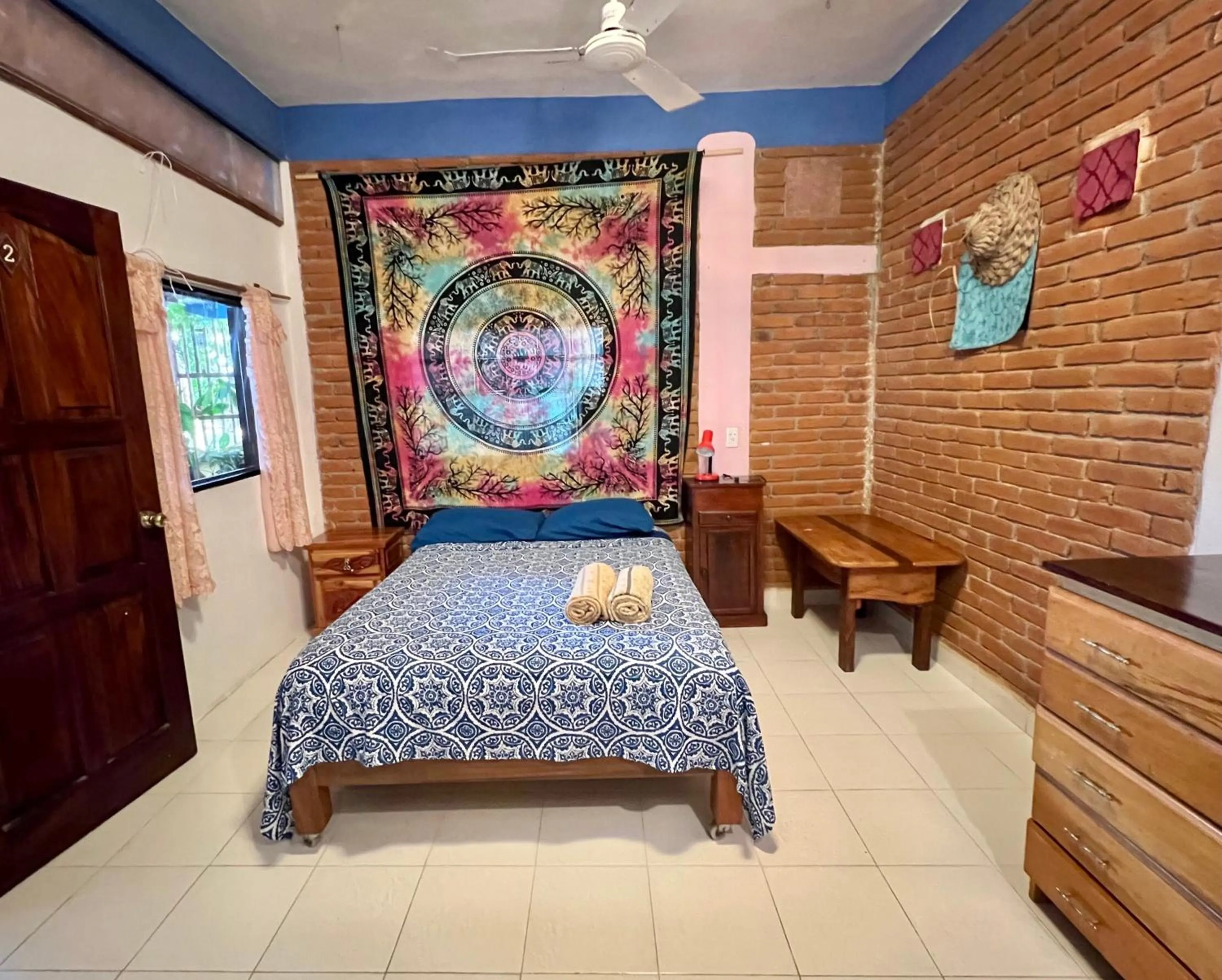 Bed in Ananda Guest House Yoga & Meditación