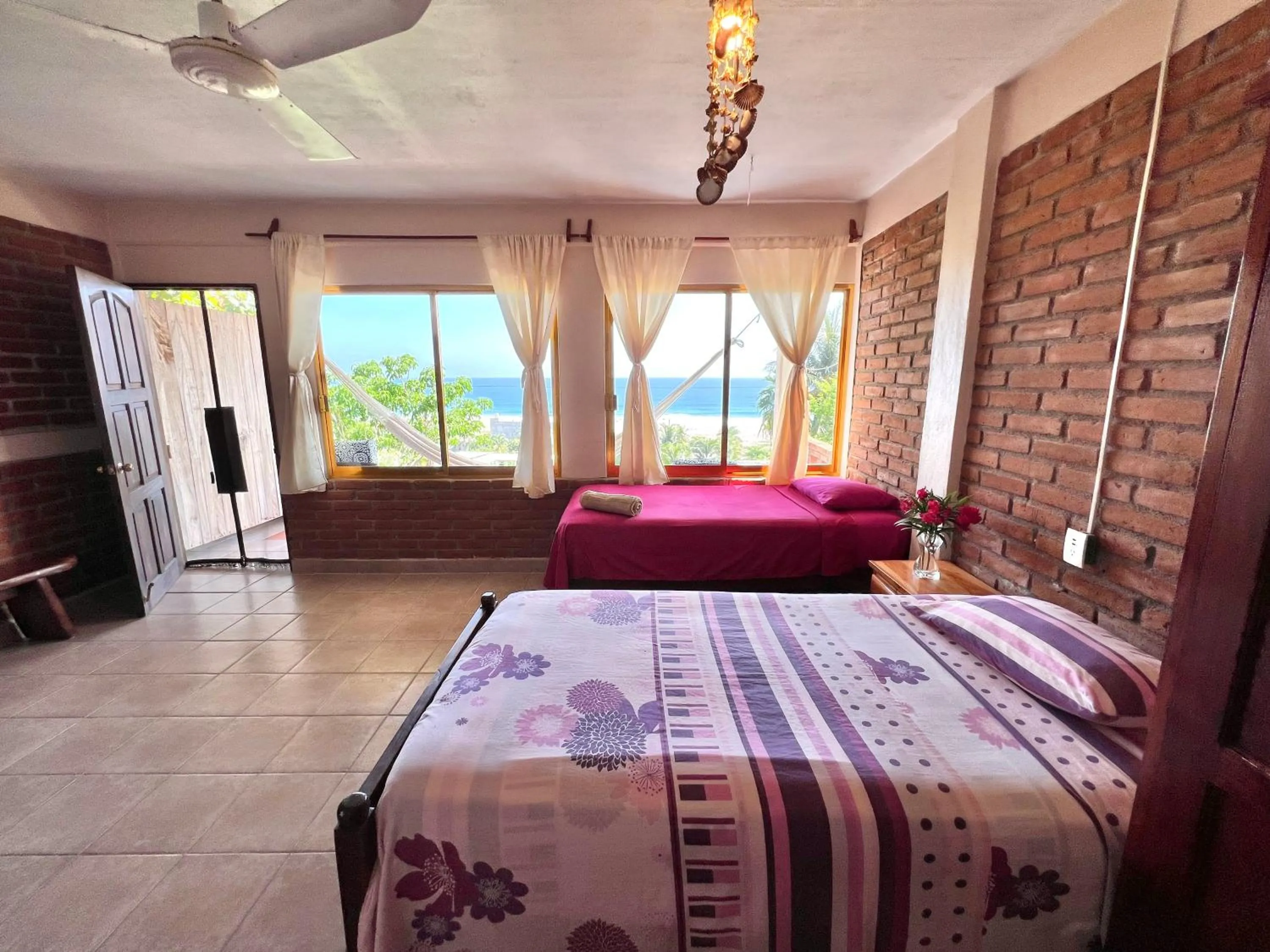 Bed in Ananda Guest House Yoga & Meditación