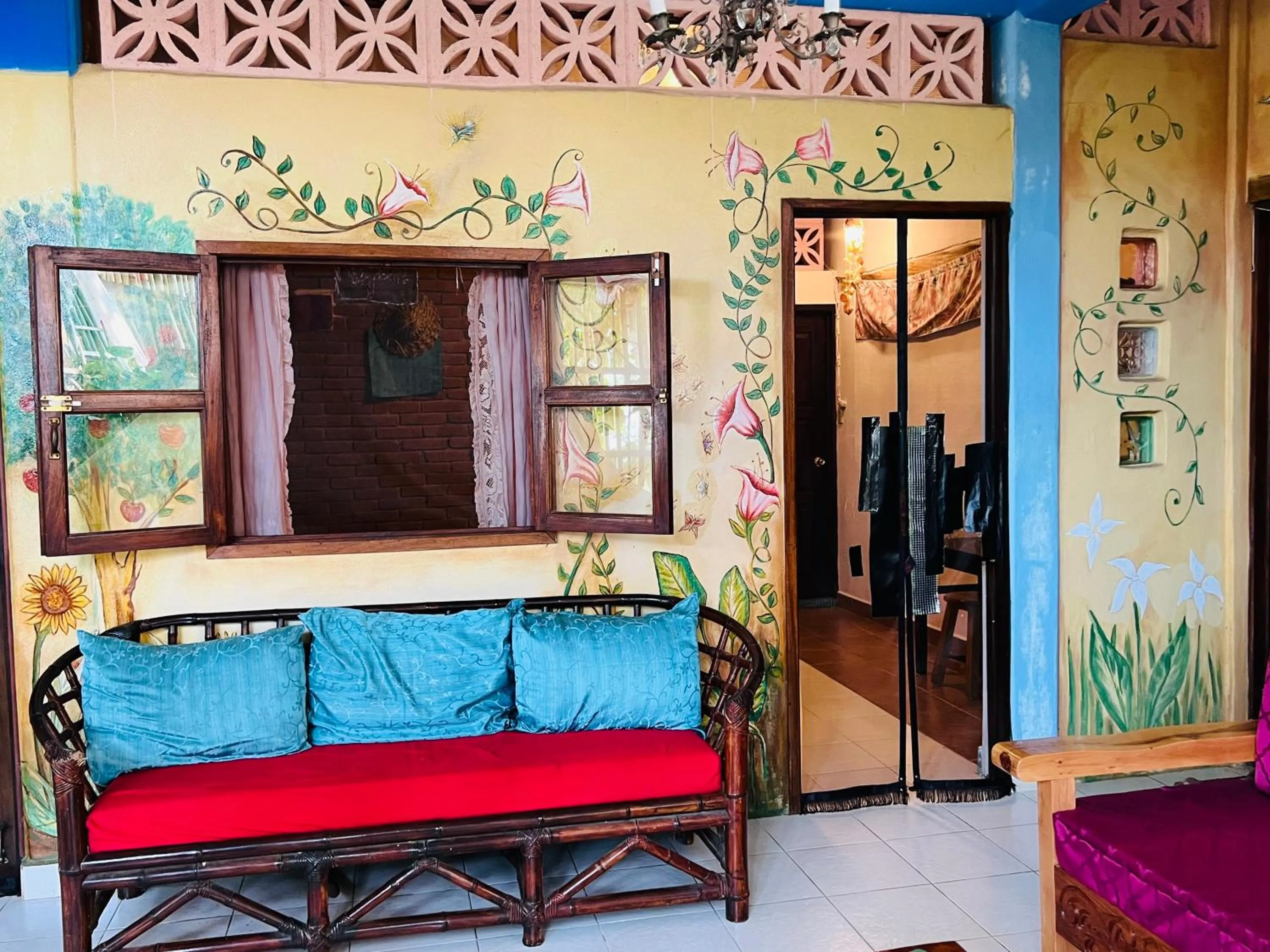 Living room in Ananda Guest House Yoga & Meditación