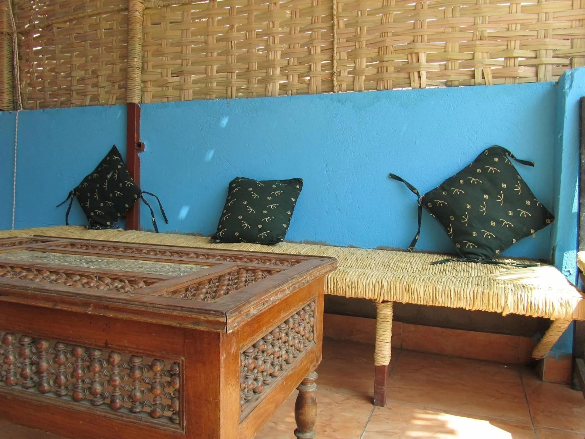 Patio in Arabian Nights Hostel