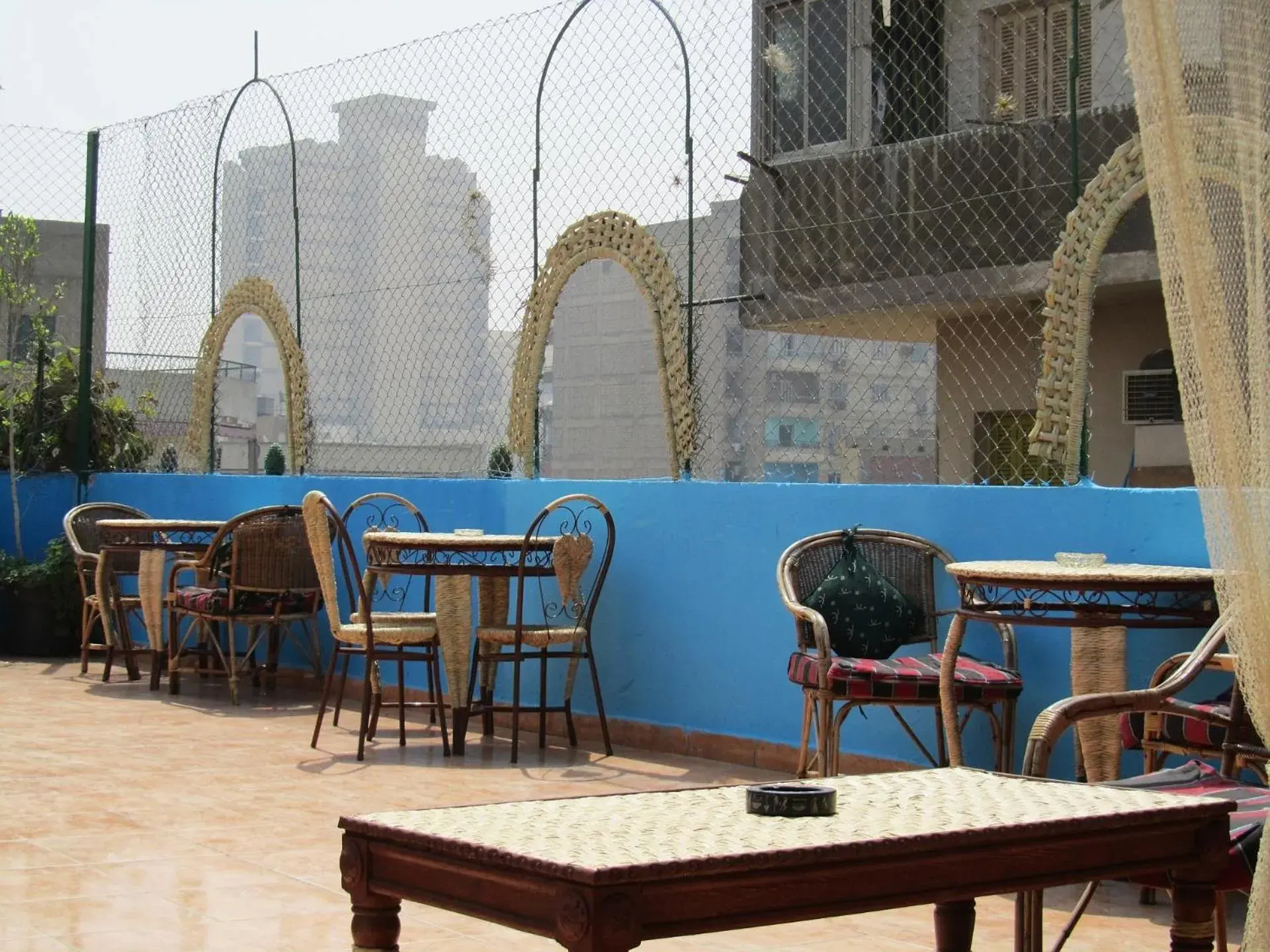 Patio, Swimming Pool in Arabian Nights Hostel