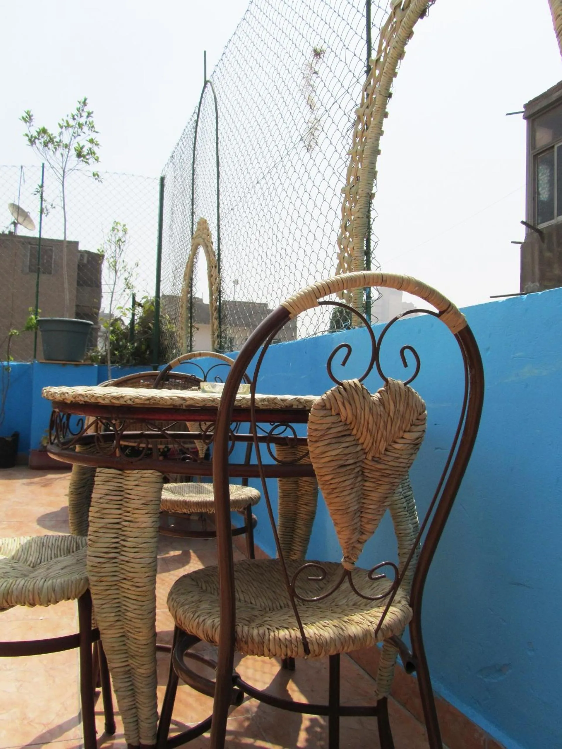Patio in Arabian Nights Hostel