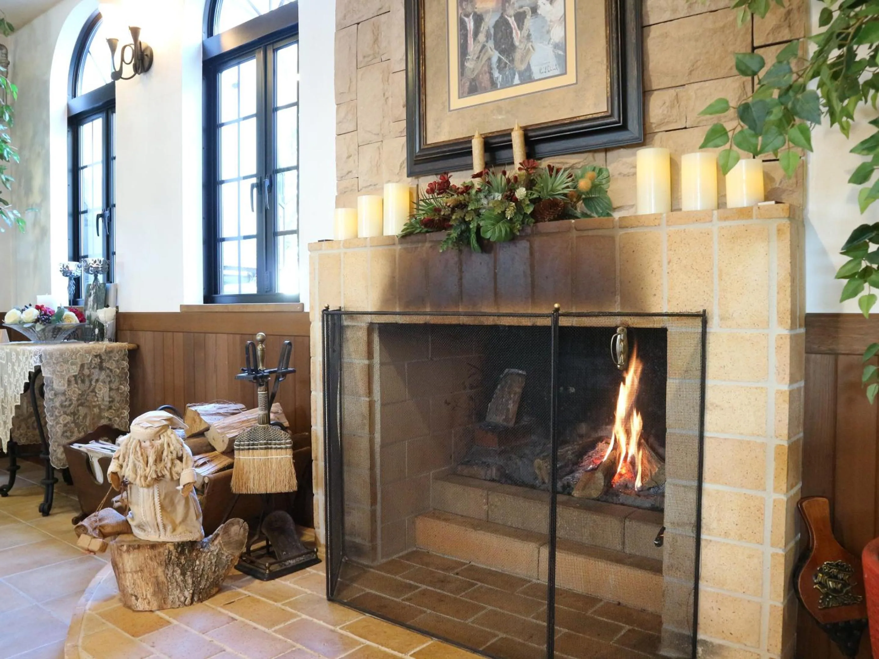 fireplace in Chez-soi Wakamiya