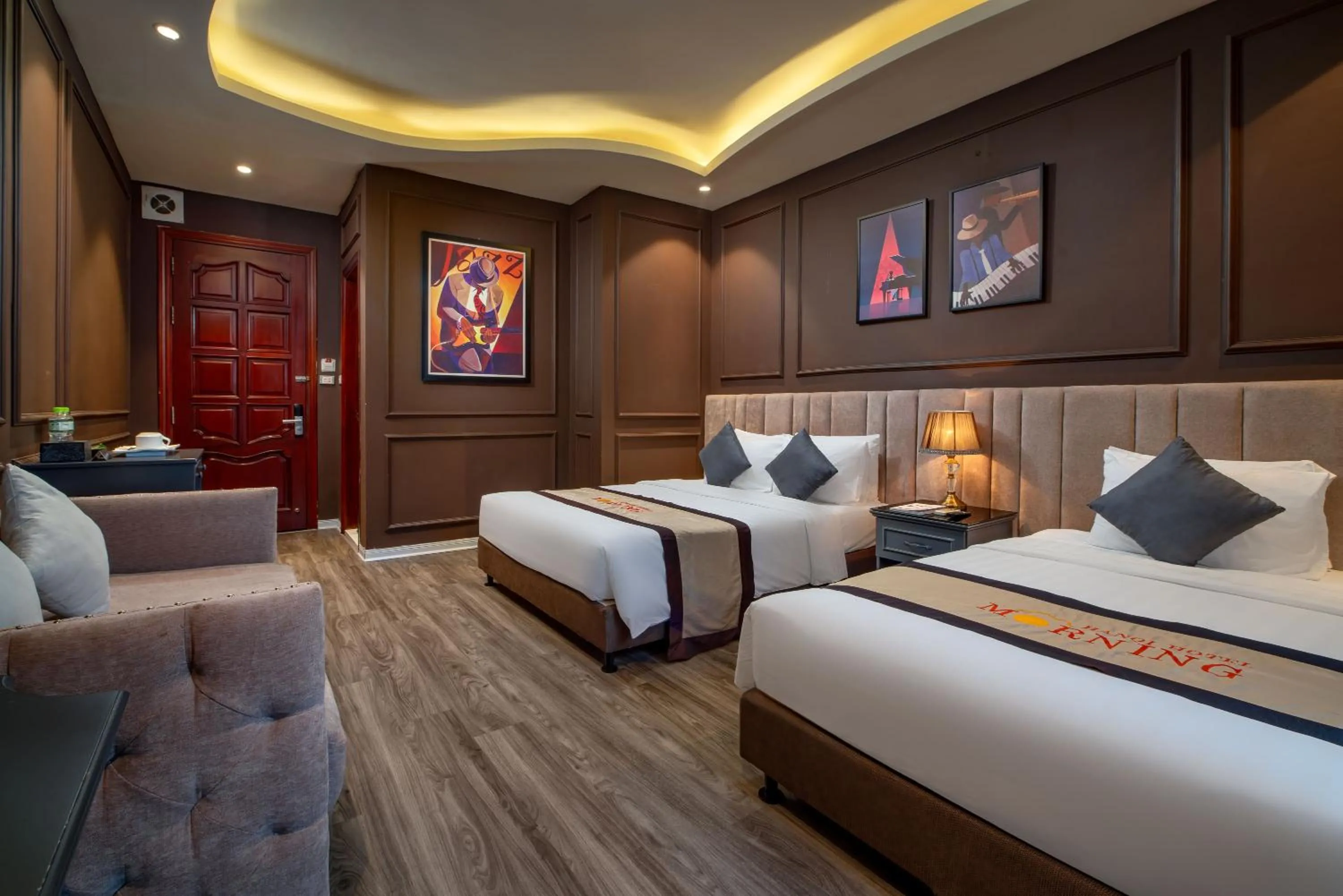 Bedroom, Bed in Hanoi Morning Hotel