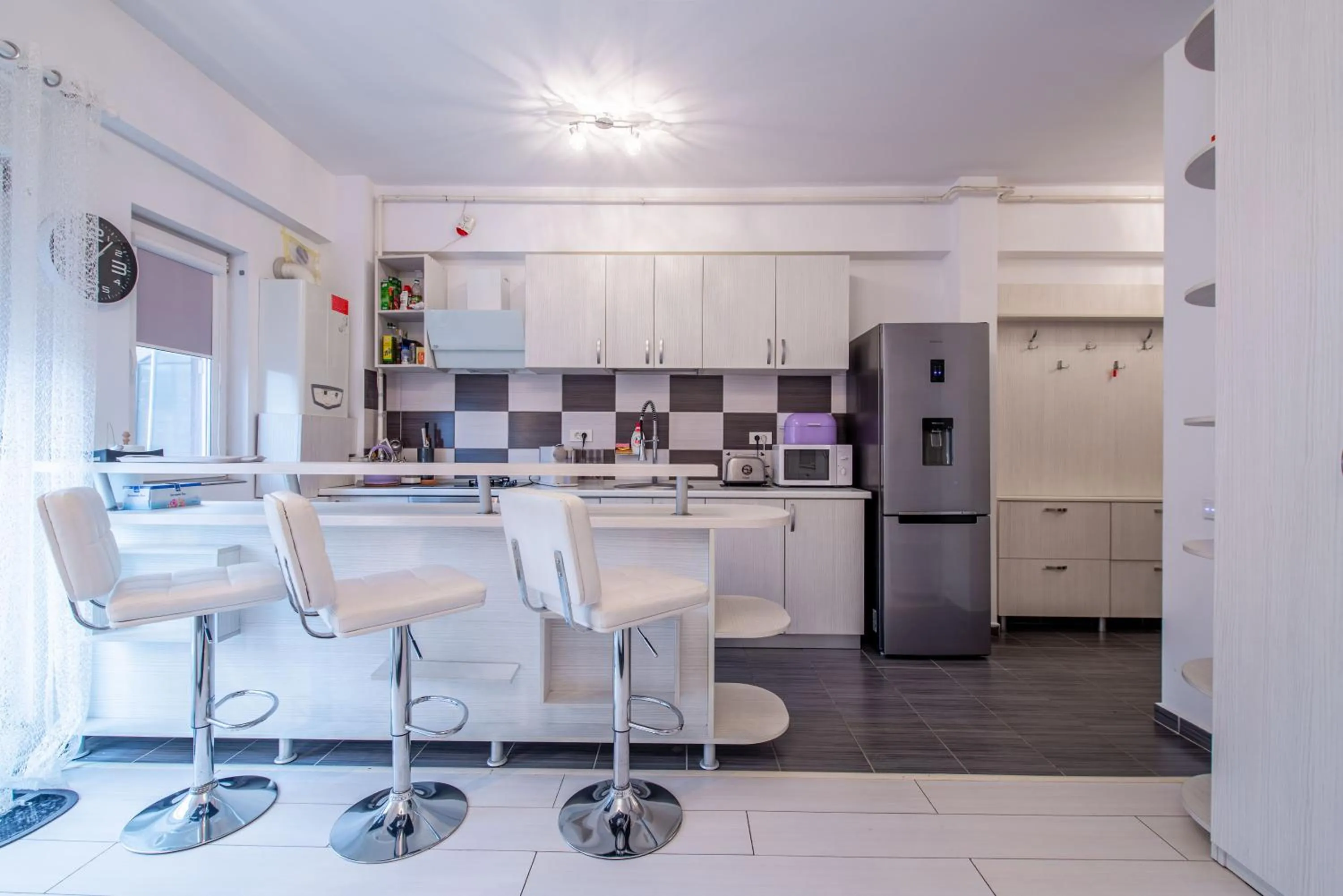 Kitchen or kitchenette in Studio Residence Militari