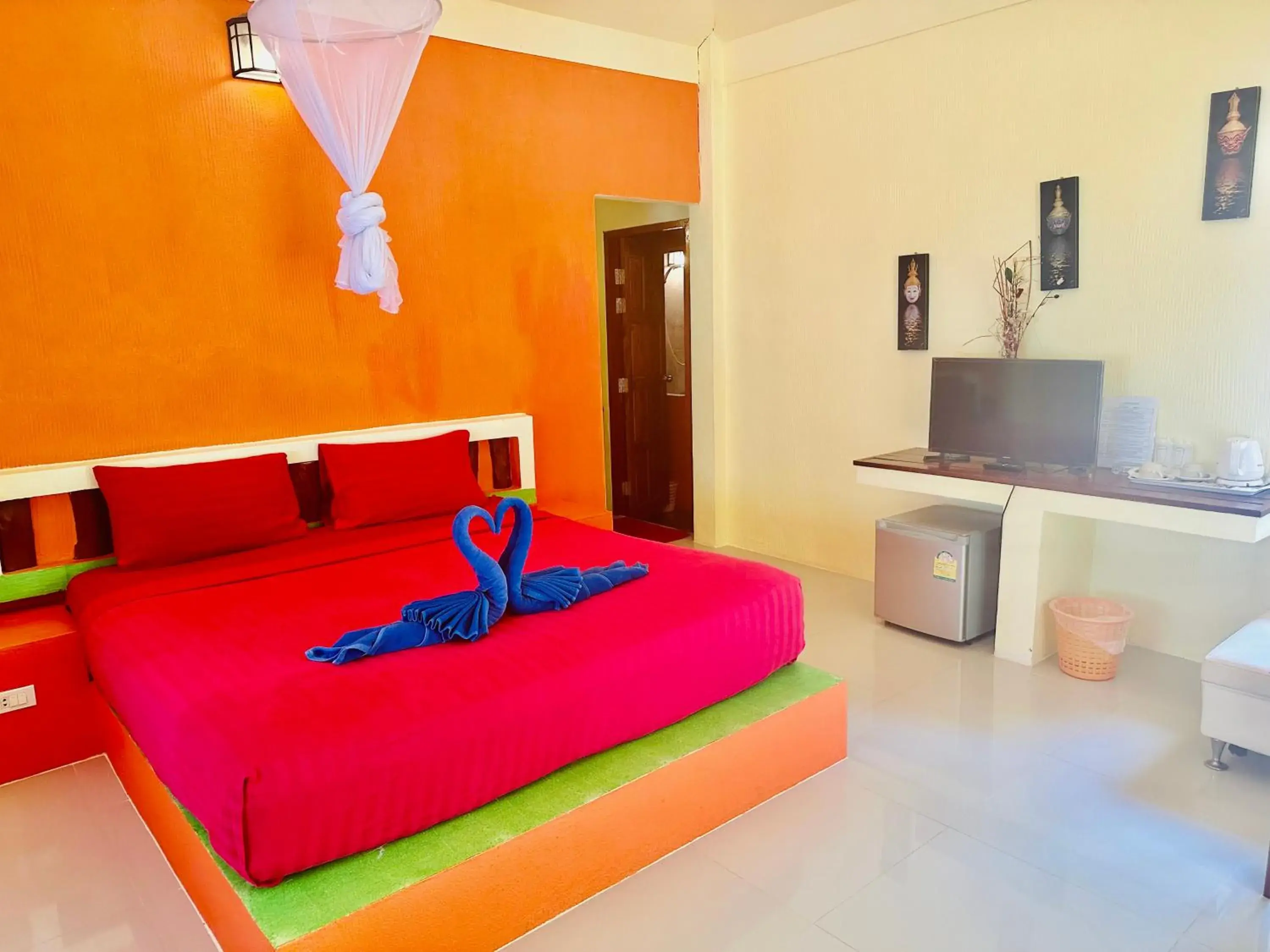 Bed in Da Kanda Villa Beach Resort Bed in Da Kanda Villa Beach Resort