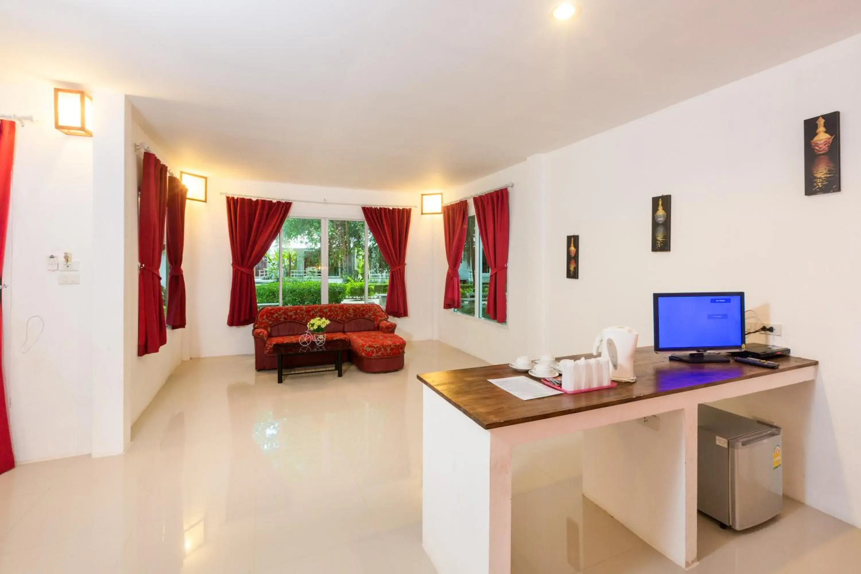 Living room in Da Kanda Villa Beach Resort Living room in Da Kanda Villa Beach Resort