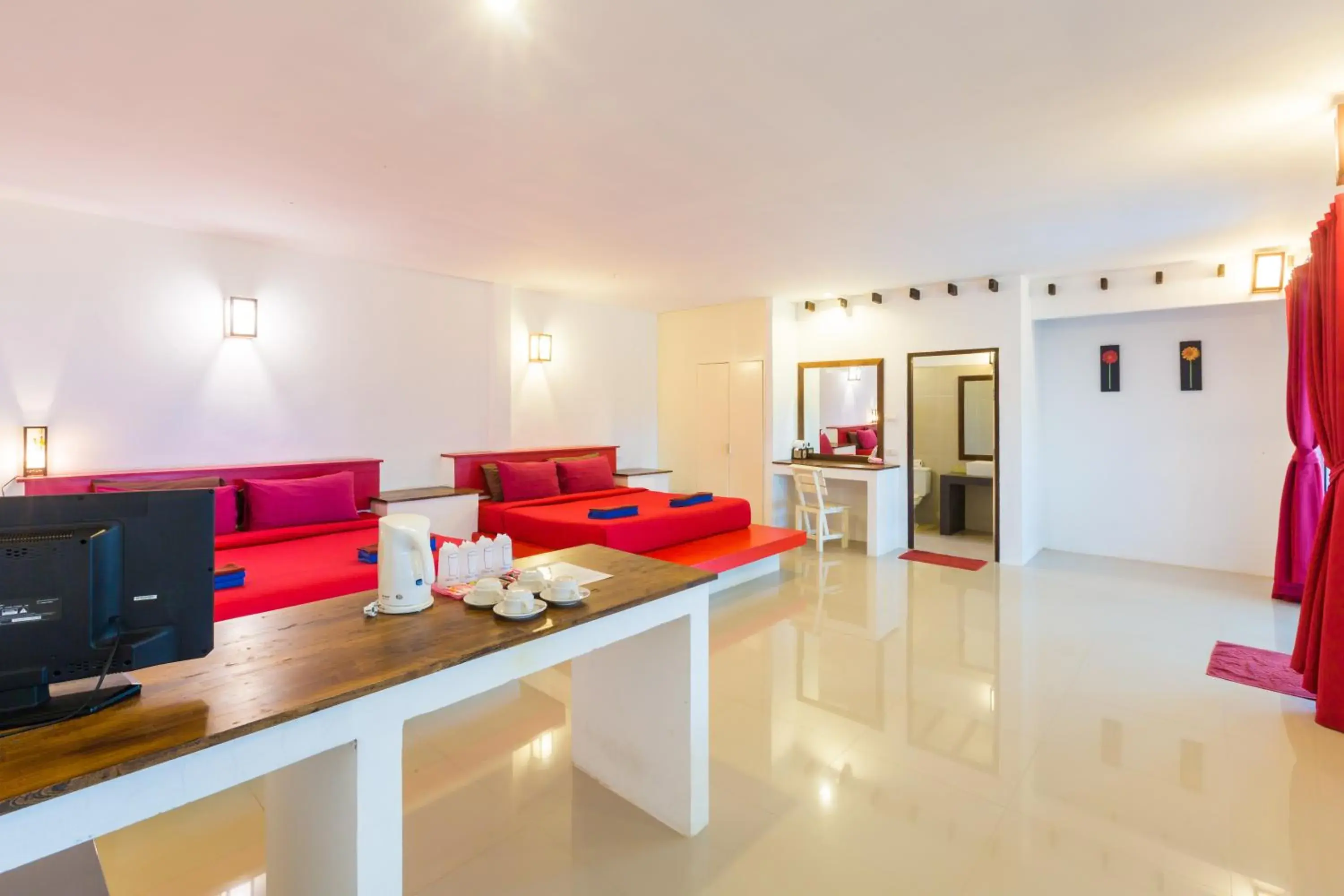 Bed in Da Kanda Villa Beach Resort Bed in Da Kanda Villa Beach Resort