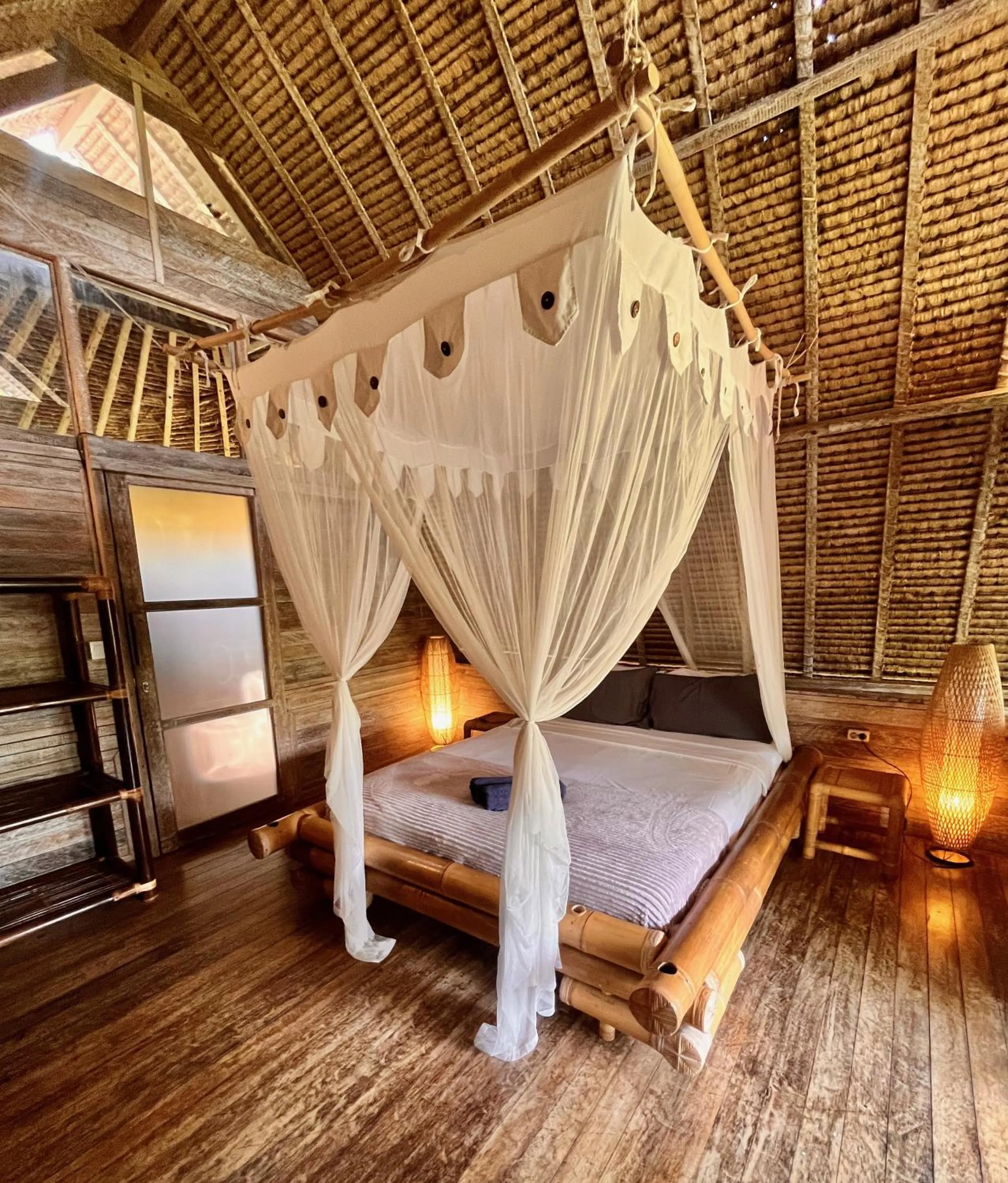 Bed in Vertical House Bali
