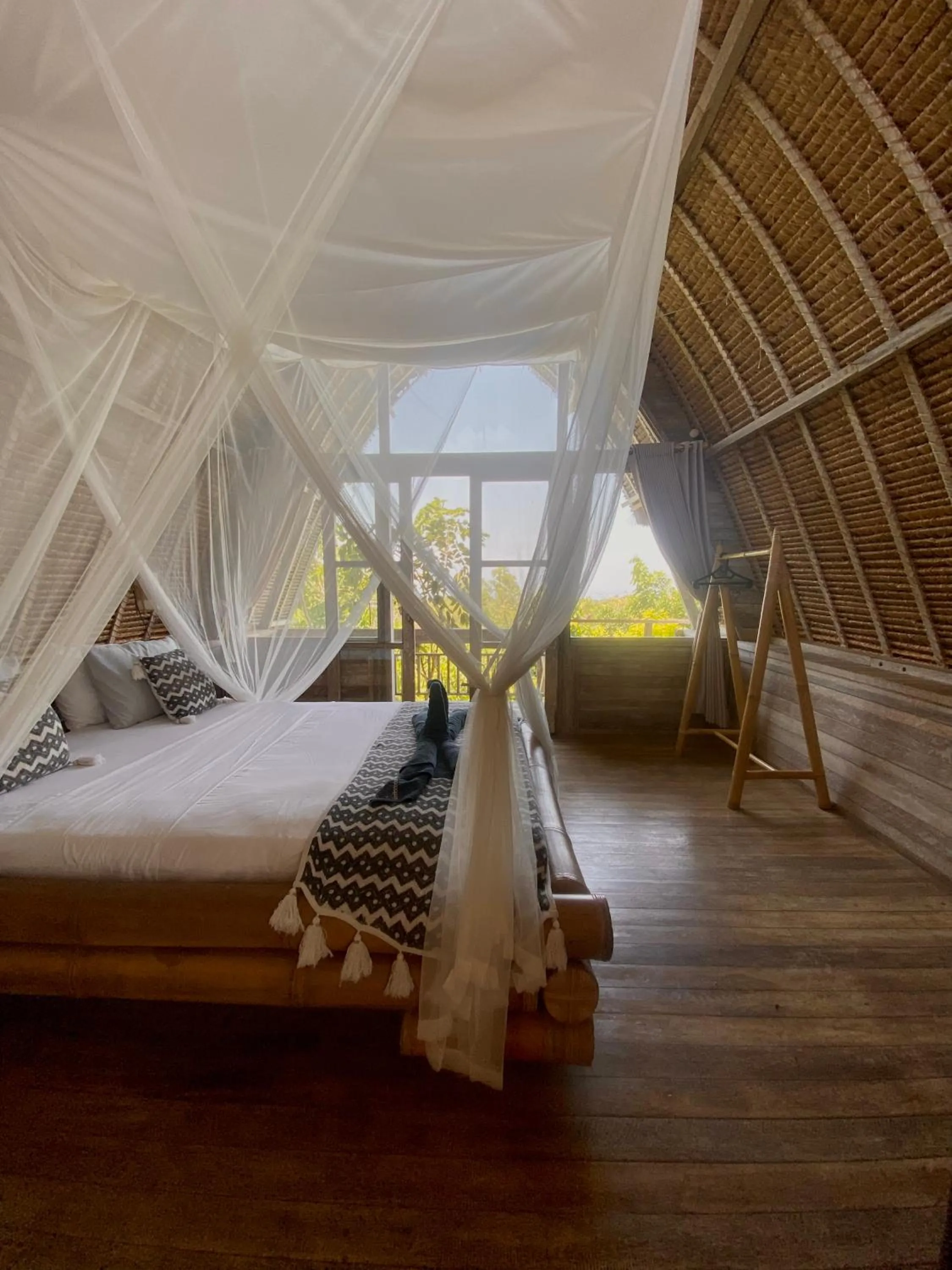 Bed in Vertical House Bali