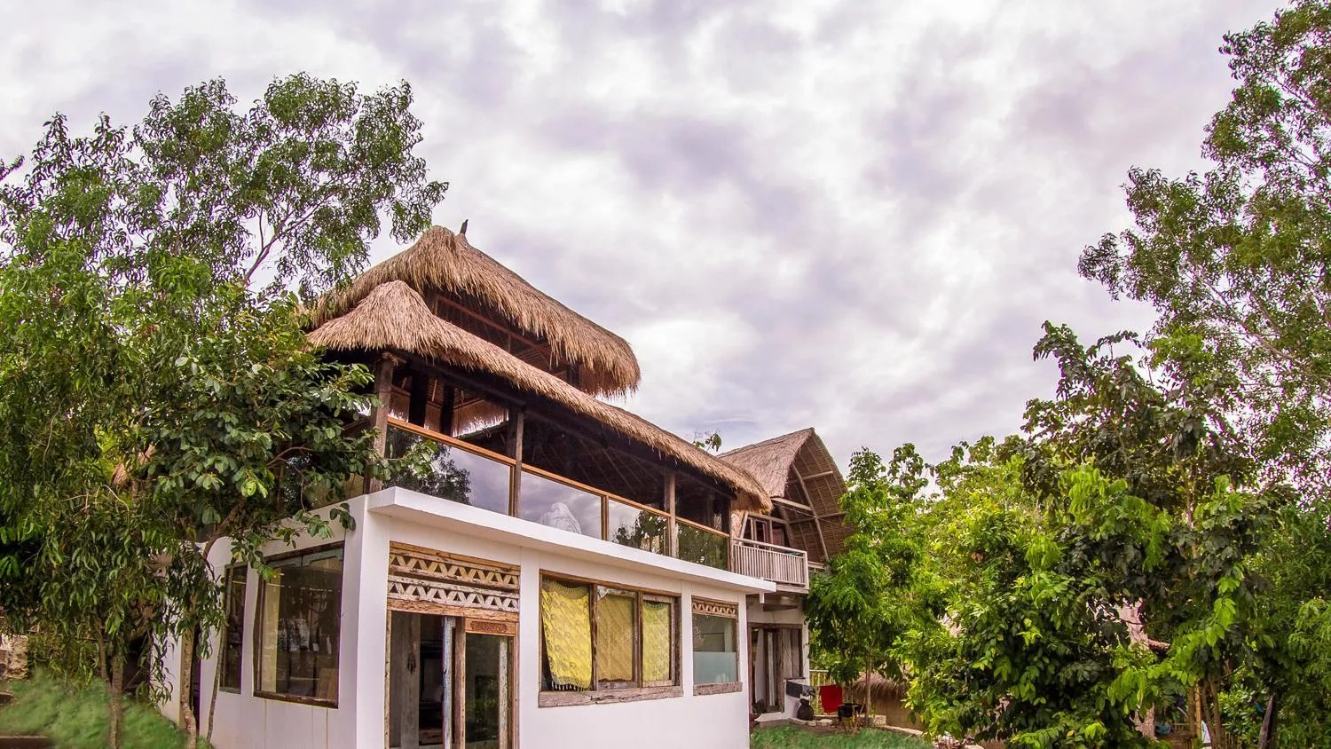 Facade/entrance in Vertical House Bali