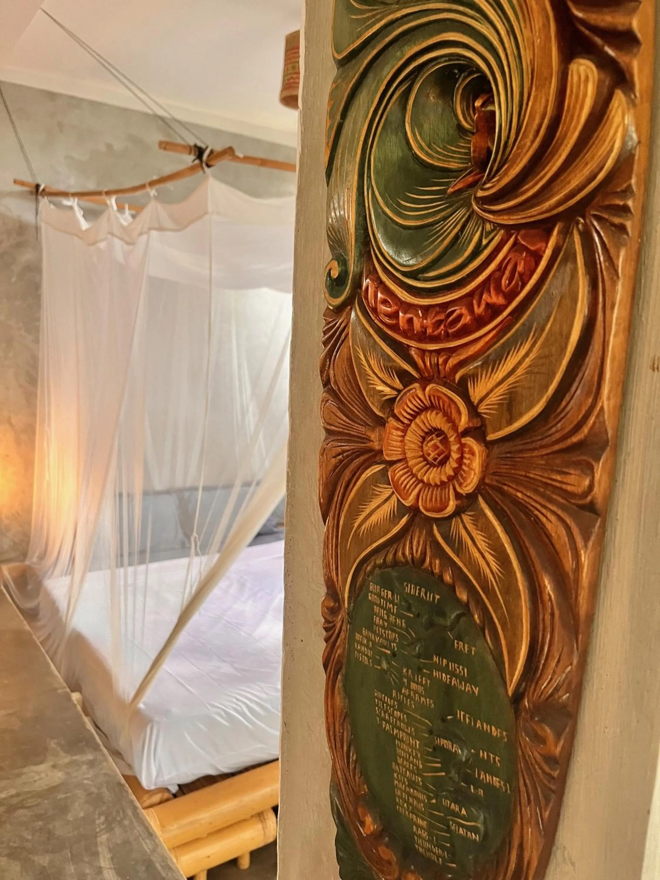 Bed in Vertical House Bali