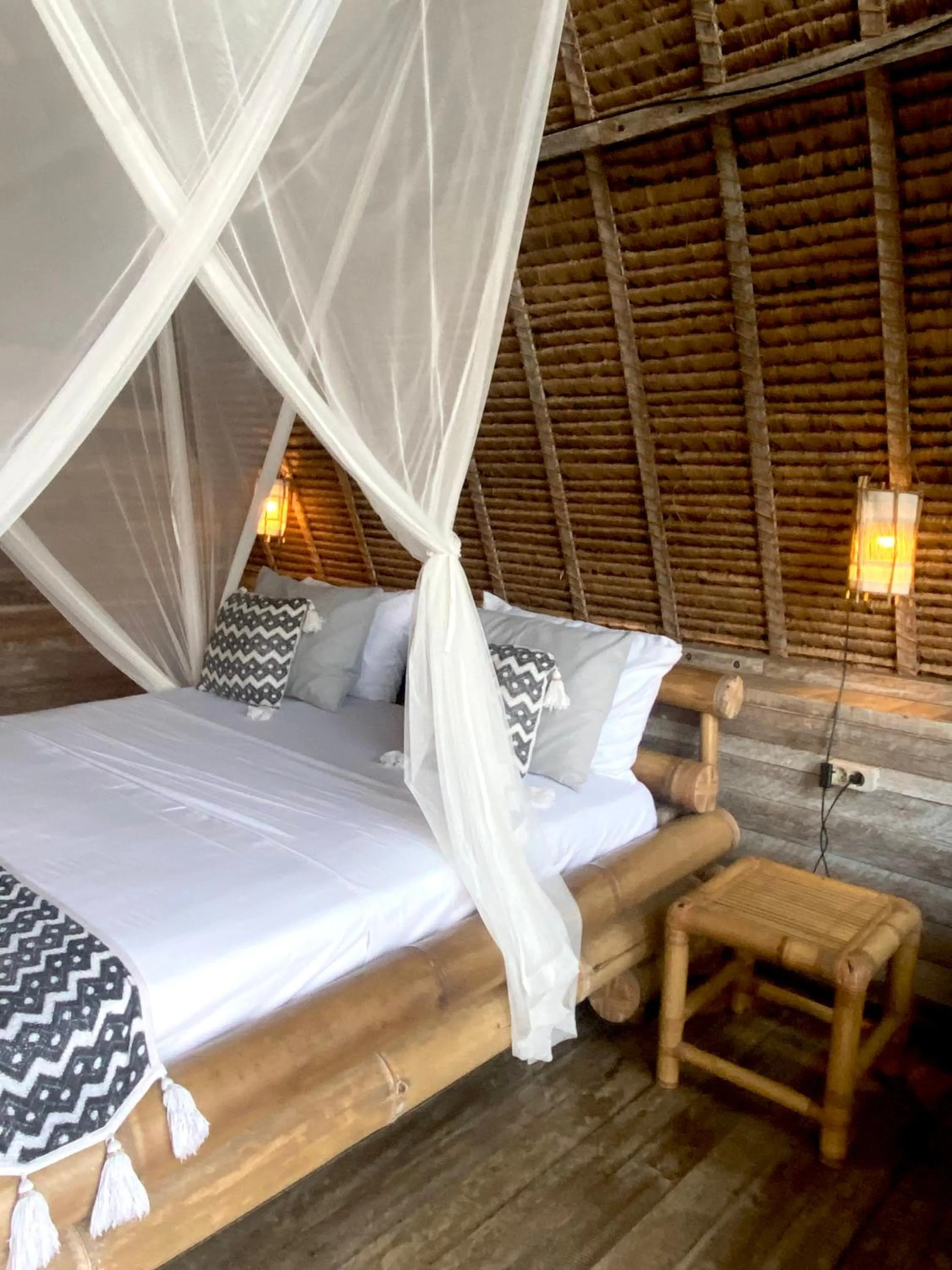 Bed in Vertical House Bali