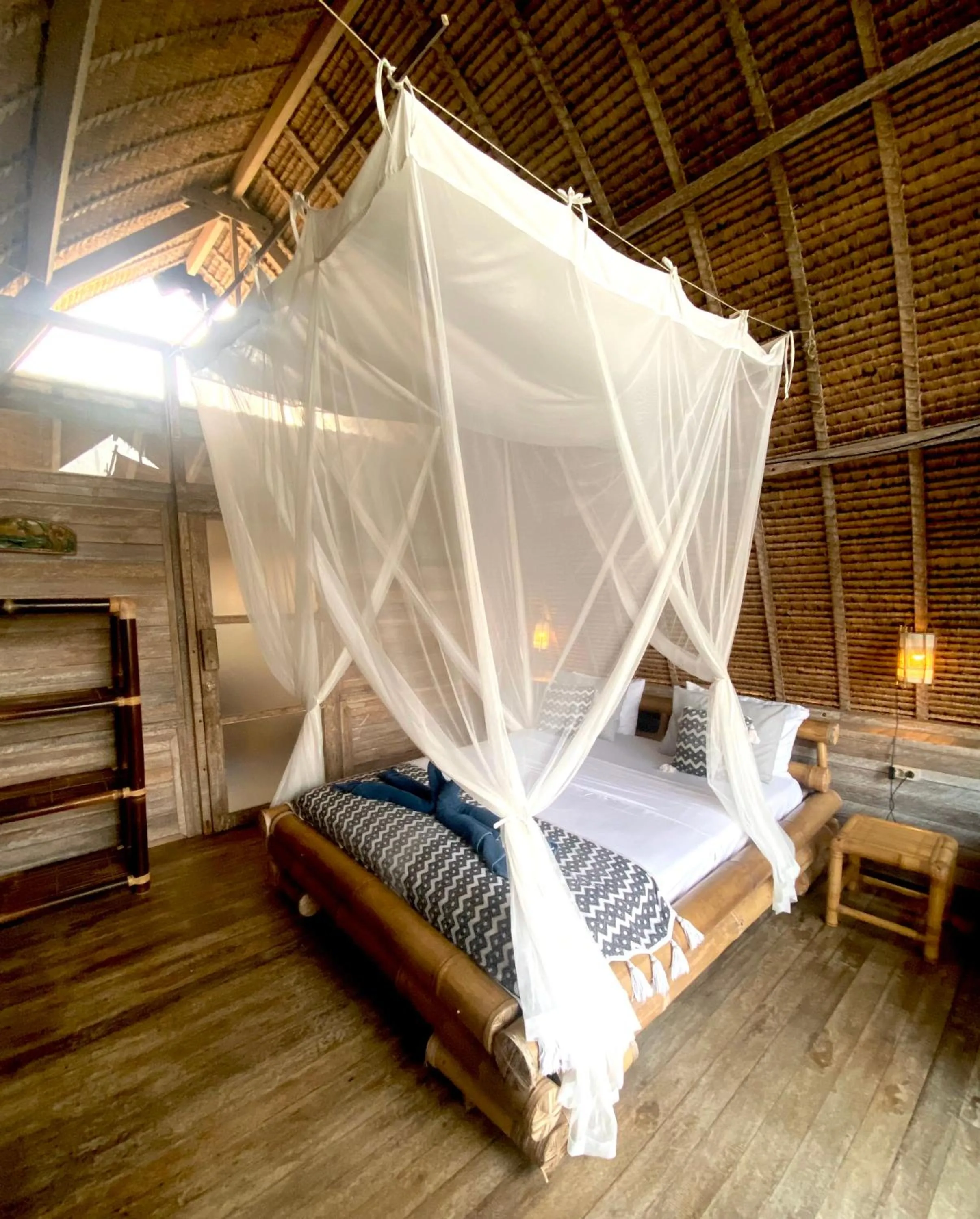 Bed in Vertical House Bali