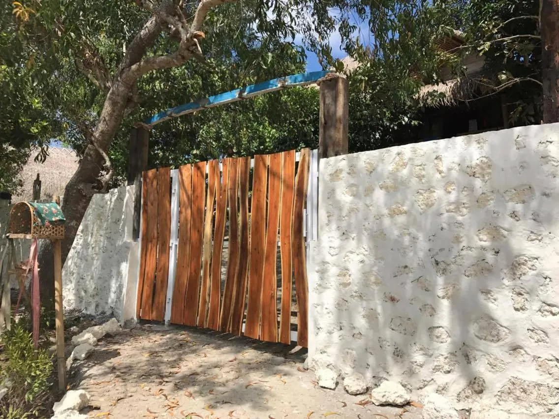 Facade/entrance in Vertical House Bali